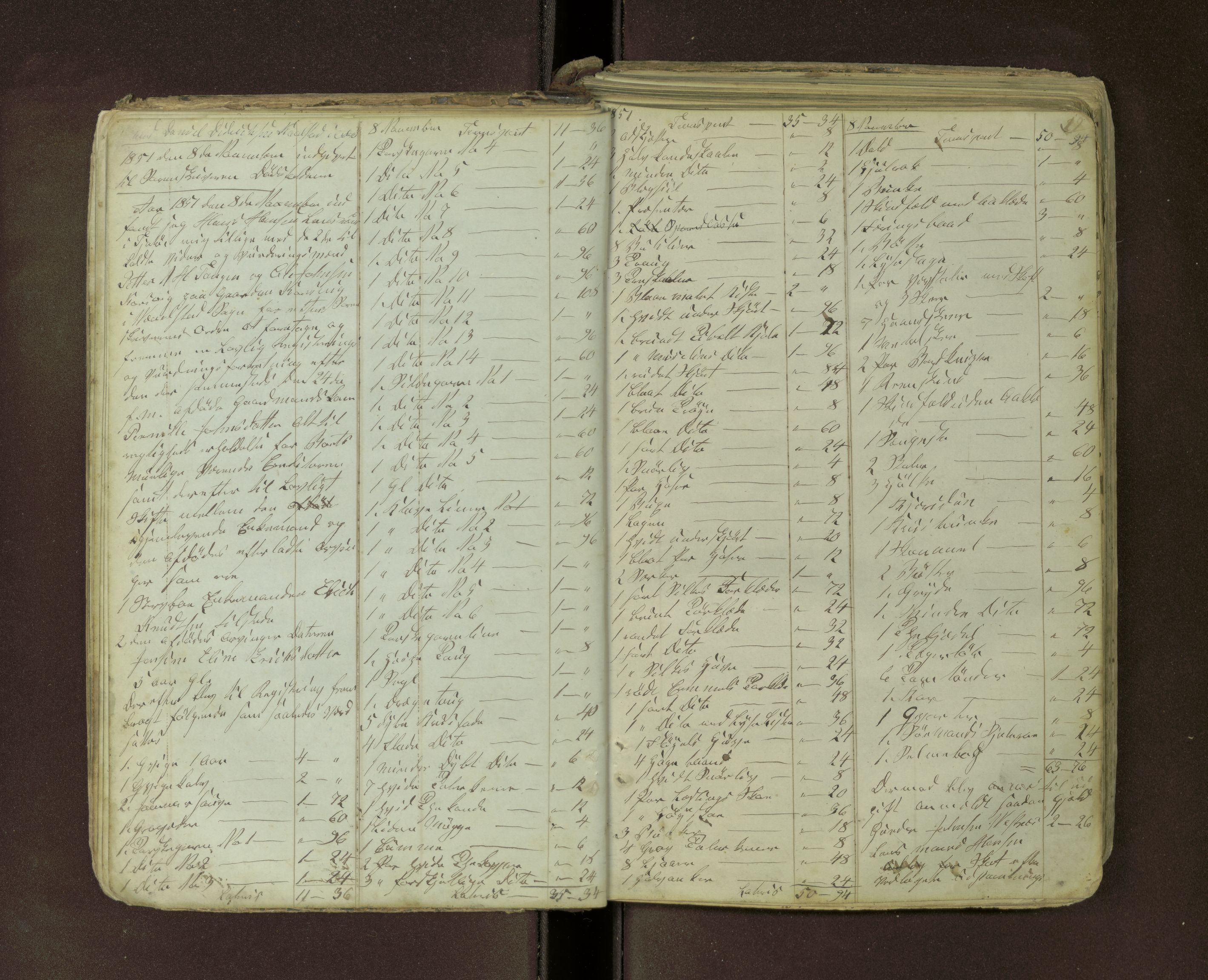 Tjøtta lensmannskontor, AV/SAT-A-5712/1/02/L0002: 2.02.01 - Registreringsprotokoll, merk. dødsanmeldelse, 1845-1873