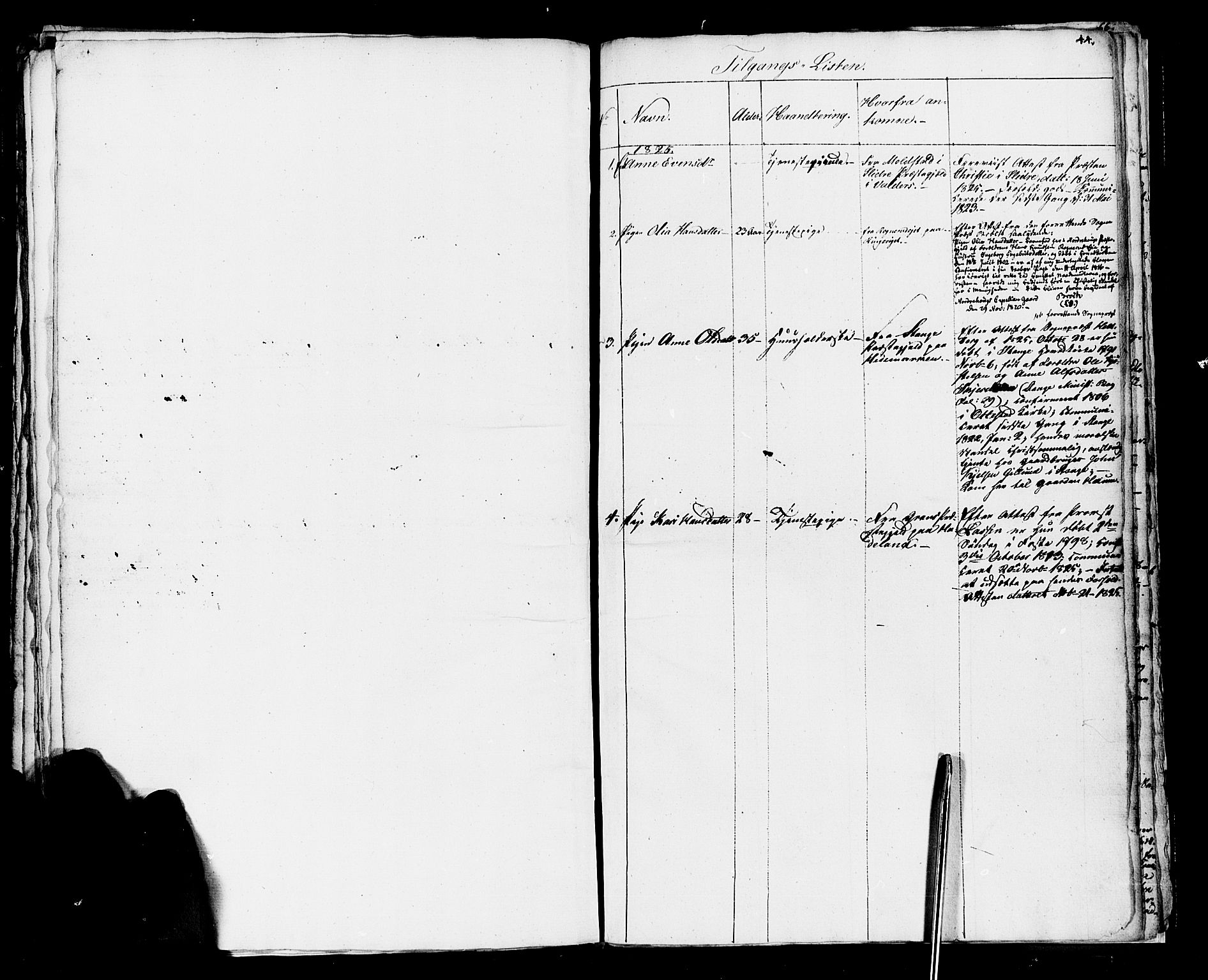 Vestre Toten prestekontor, SAH/PREST-108/H/Ha/Haa/L0001: Parish register (official) no. 1, 1825-1826, p. 44