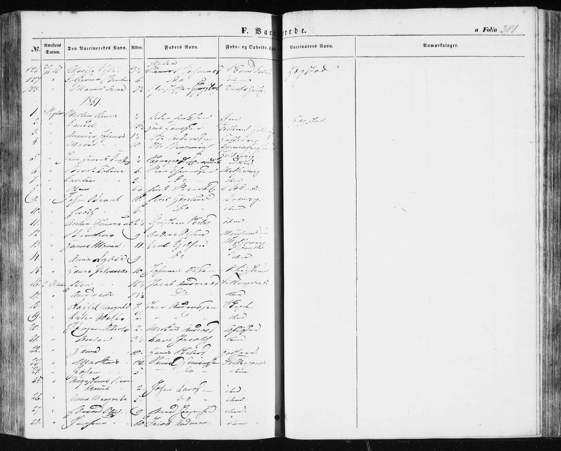 Ministerialprotokoller, klokkerbøker og fødselsregistre - Sør-Trøndelag, SAT/A-1456/634/L0529: Parish register (official) no. 634A05, 1843-1851, p. 381