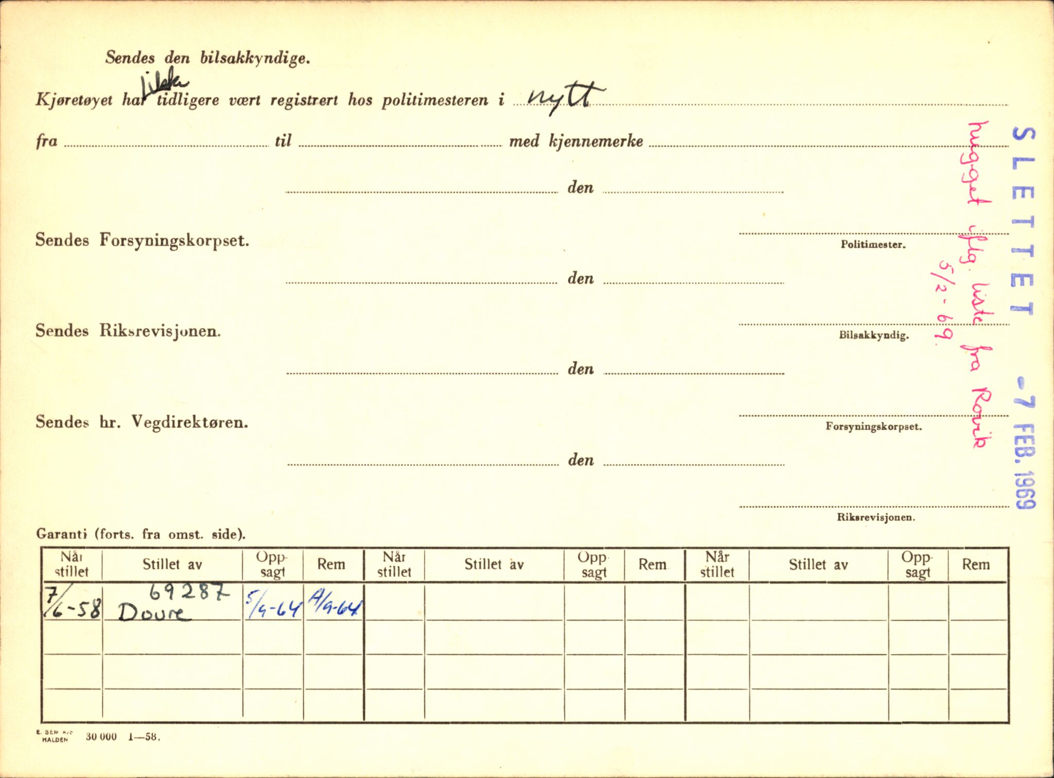 Stavanger trafikkstasjon, AV/SAST-A-101942/0/F/L0065: L-65400 - L-67649, 1930-1971, p. 644