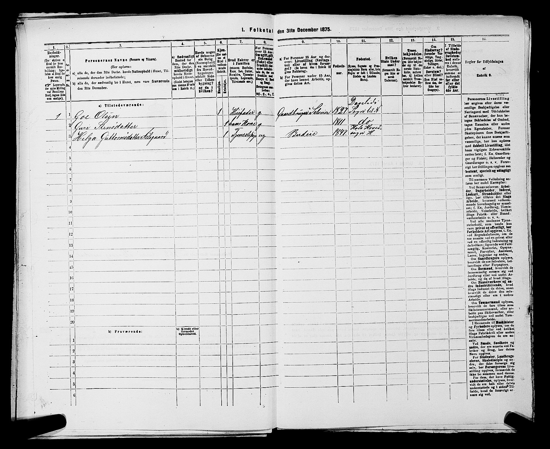 SAKO, 1875 census for 0633P Nore, 1875, p. 154
