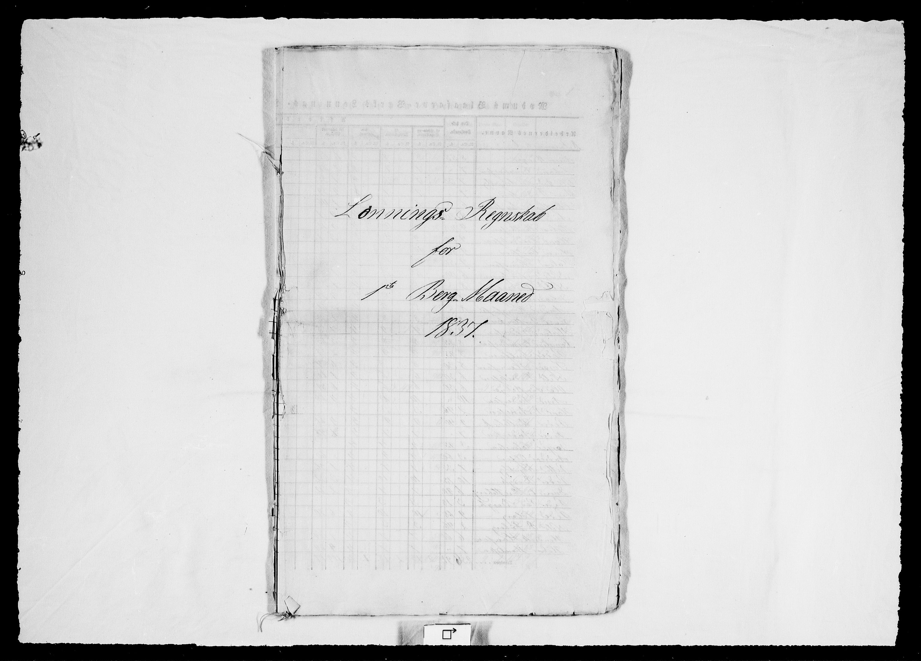 Modums Blaafarveværk, RA/PA-0157/G/Gd/Gdd/L0276/0001: -- / Lønningsregnskap, 1837, p. 3