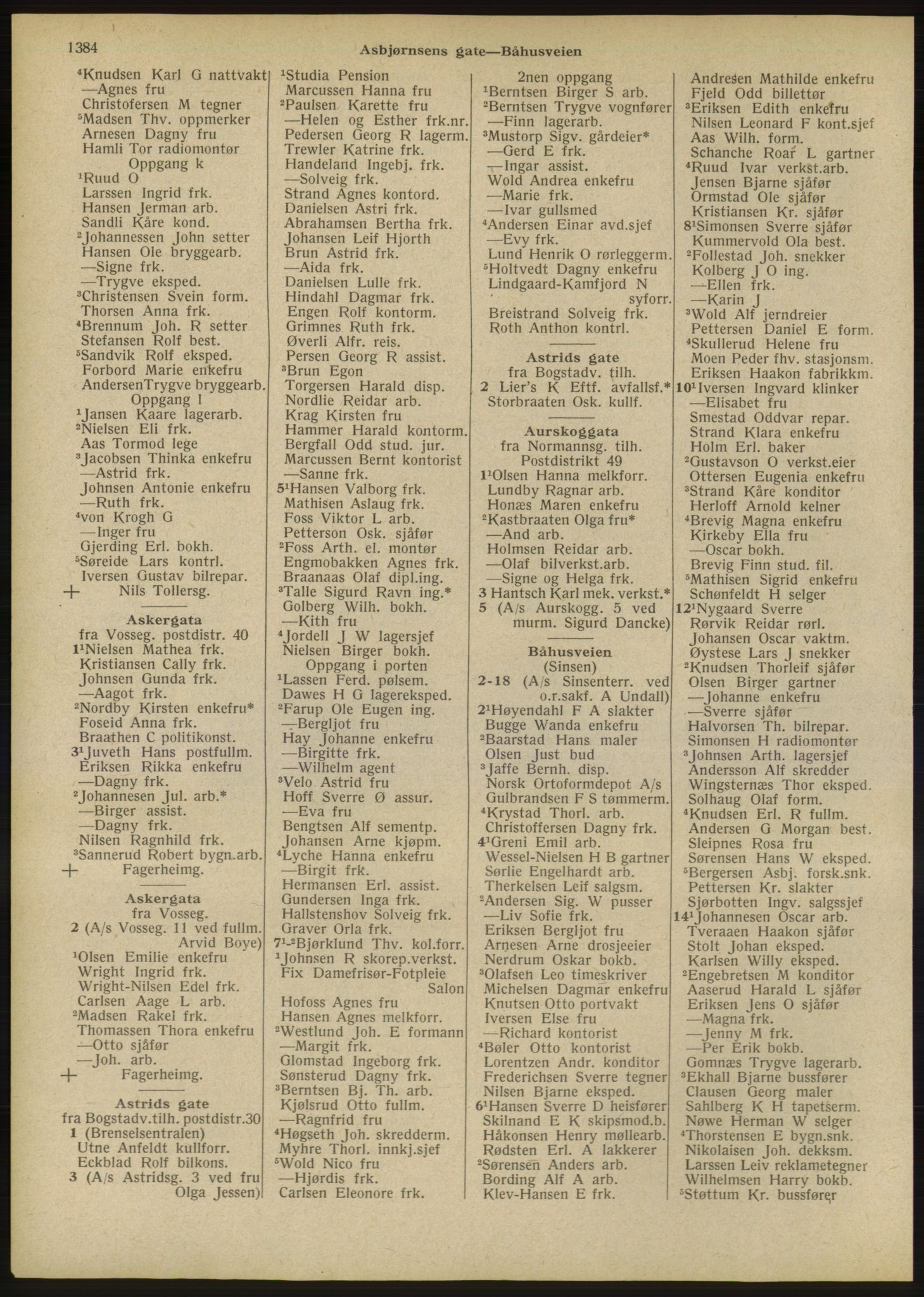 Kristiania/Oslo adressebok, PUBL/-, 1946, p. 1384
