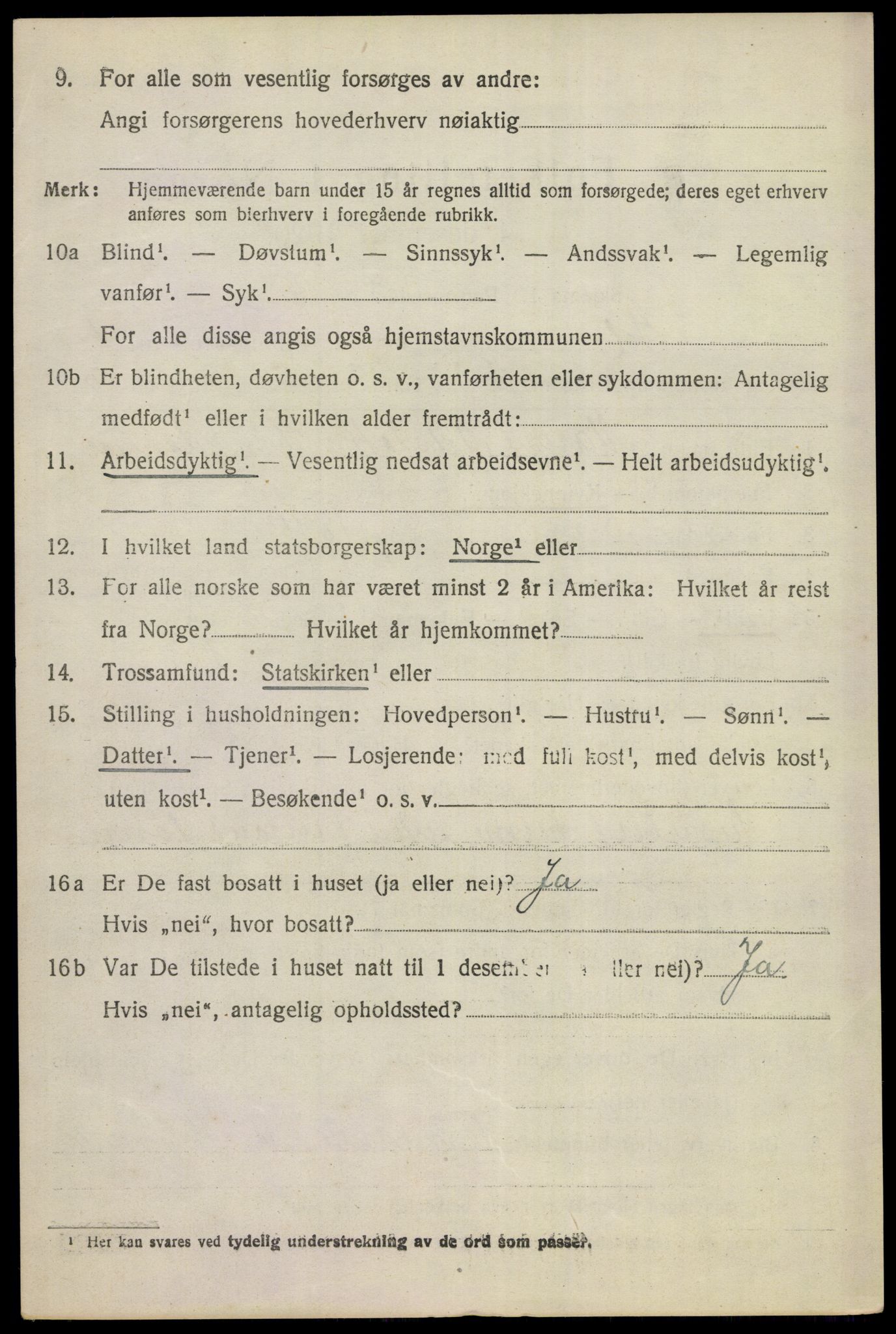 SAKO, 1920 census for Gol, 1920, p. 979