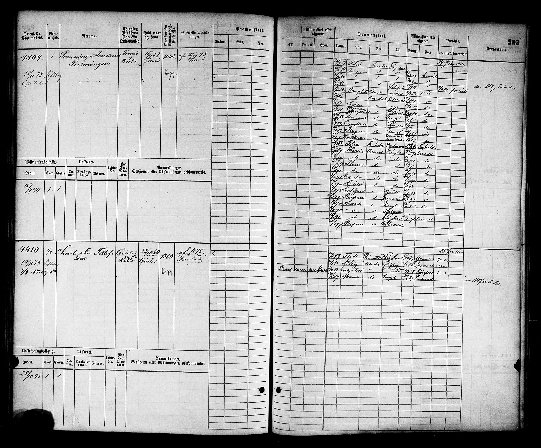 Arendal mønstringskrets, SAK/2031-0012/F/Fb/L0015: Hovedrulle nr 3807-4568, S-13, 1872-1900, p. 312