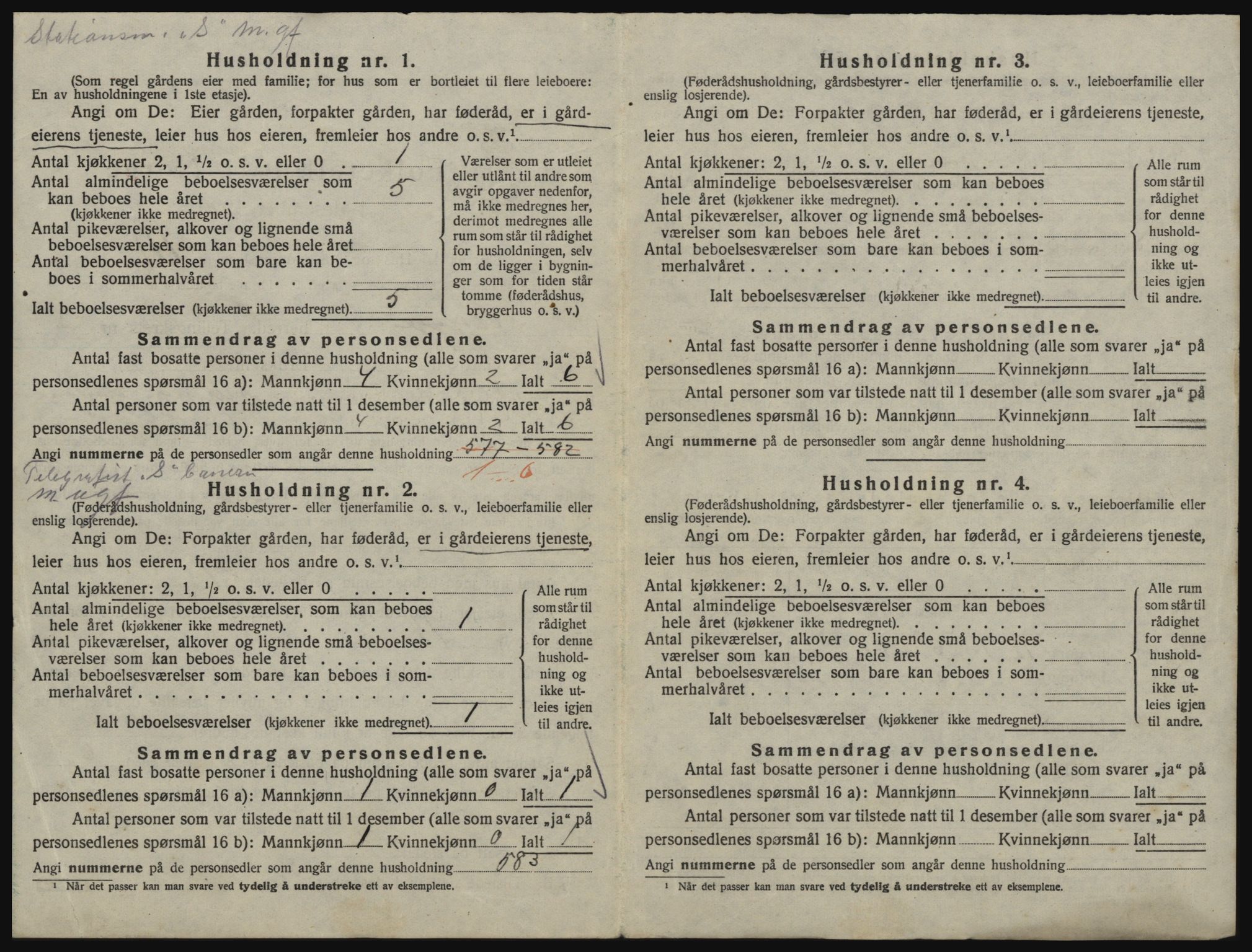 SAO, 1920 census for Rygge, 1920, p. 1642