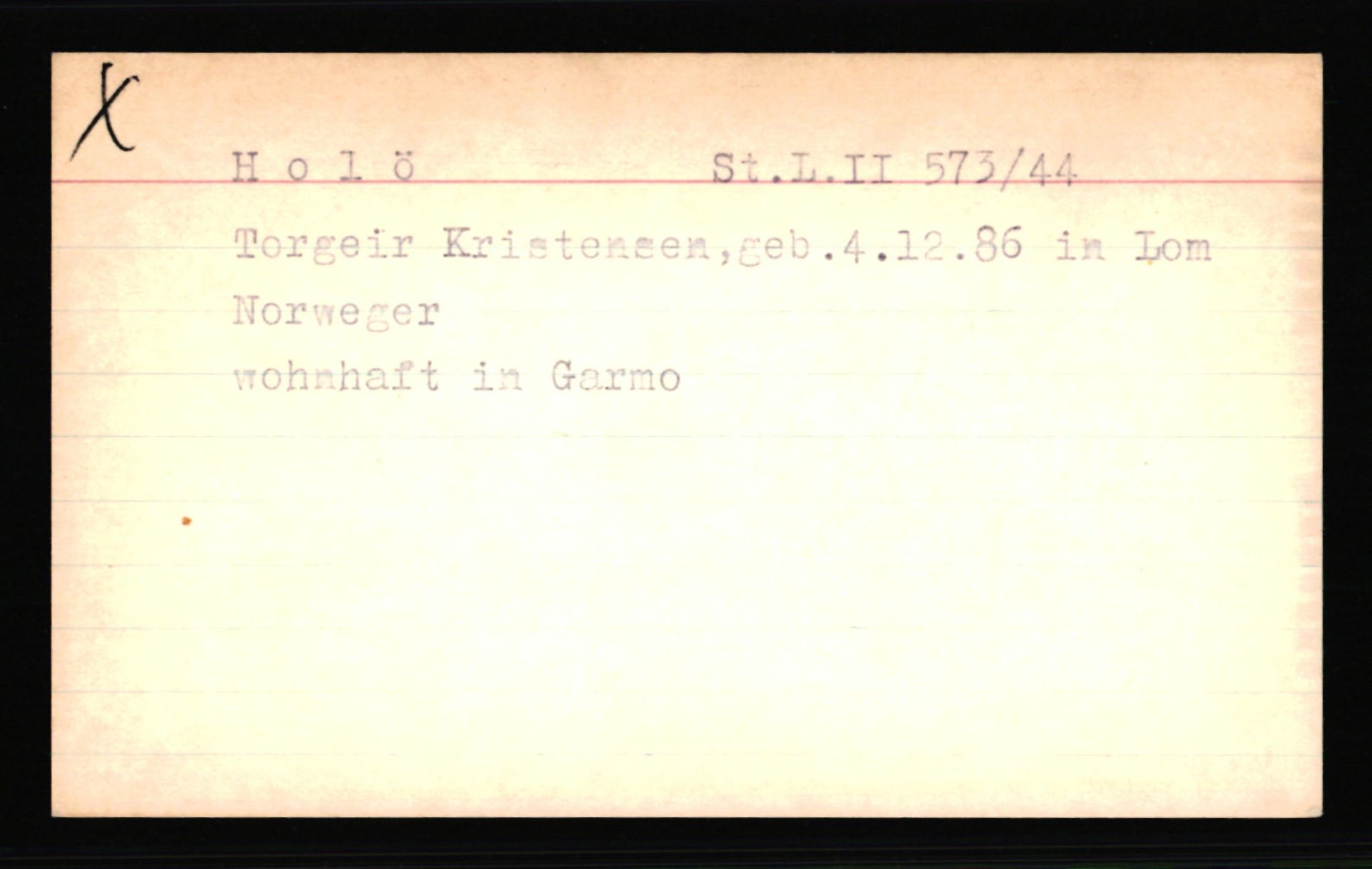 SS- und Polizeigericht Nord (IX), AV/RA-RAFA-3182/0001/C/Ca/L0003: kartotekkort for personer alfabetisk på etternavn: H-Joha, 1940-1945, p. 408