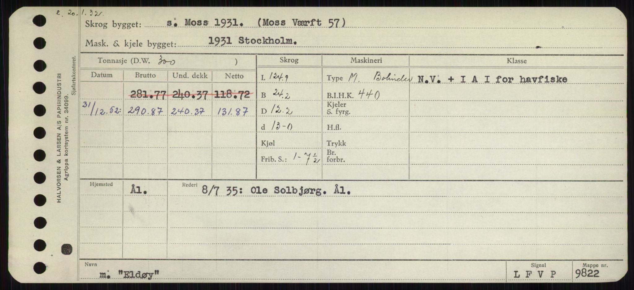 Sjøfartsdirektoratet med forløpere, Skipsmålingen, RA/S-1627/H/Hb/L0002: Fartøy, E-H, p. 7