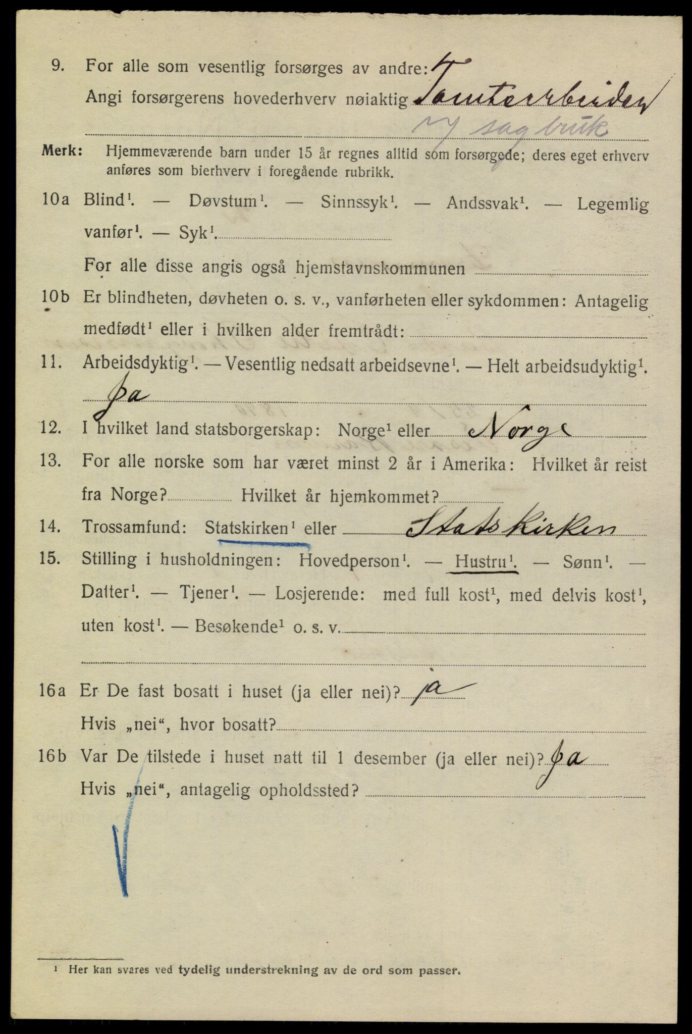 SAKO, 1920 census for Drammen, 1920, p. 54122