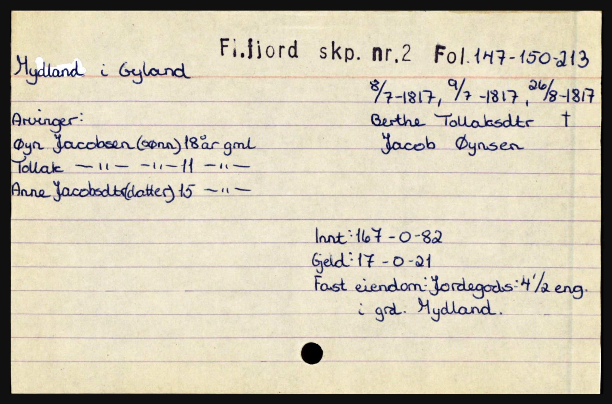 Flekkefjord sorenskriveri, AV/SAK-1221-0001/H, p. 1097