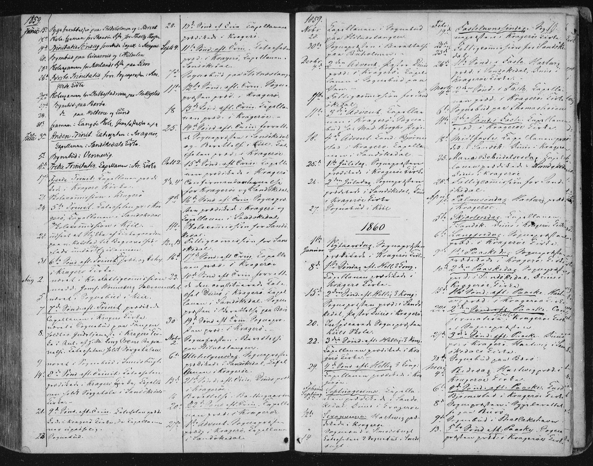 Kragerø kirkebøker, SAKO/A-278/F/Fa/L0006: Parish register (official) no. 6, 1847-1861, p. 10