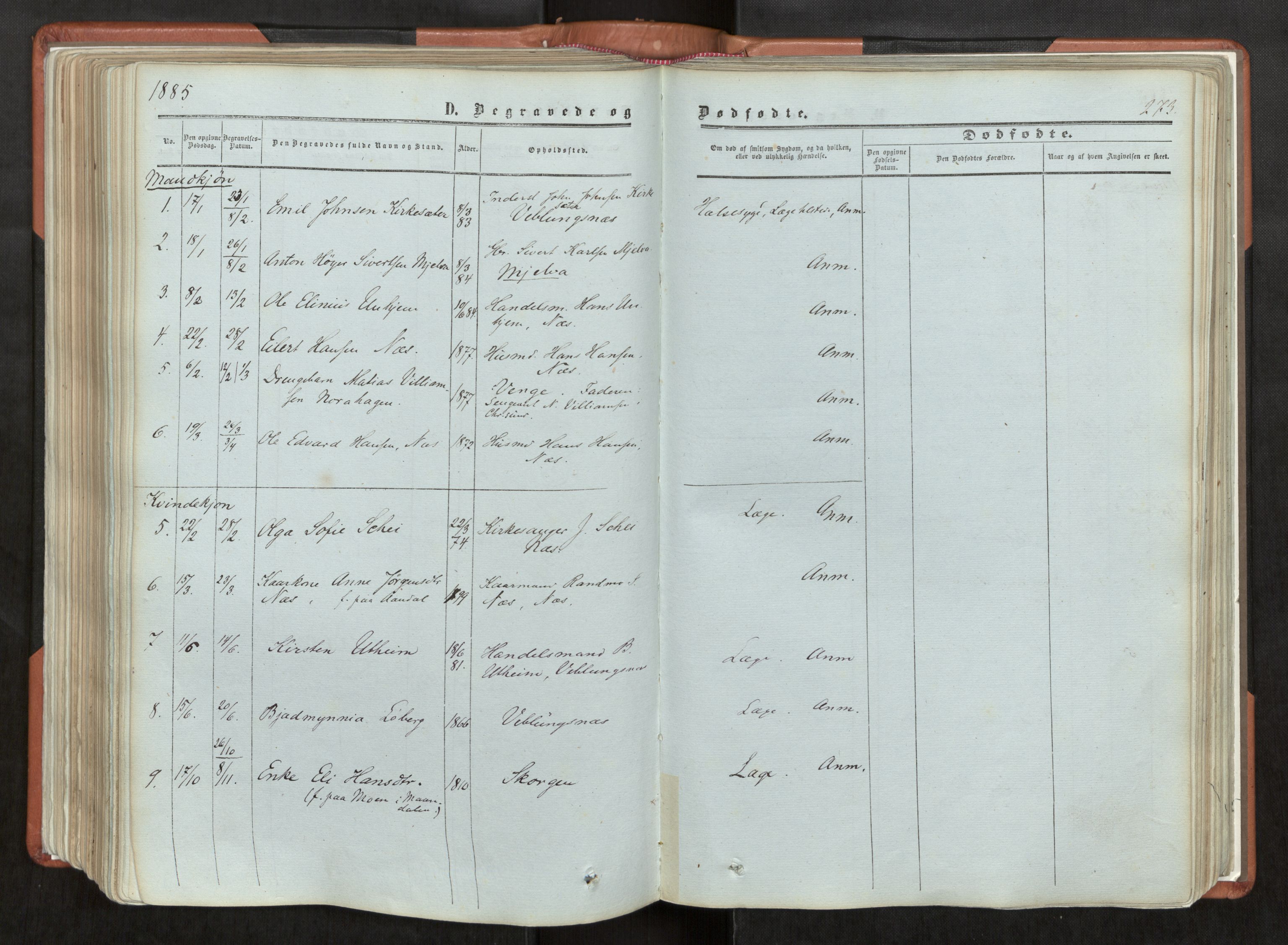 Ministerialprotokoller, klokkerbøker og fødselsregistre - Møre og Romsdal, AV/SAT-A-1454/544/L0572: Parish register (official) no. 544A05, 1854-1886, p. 273