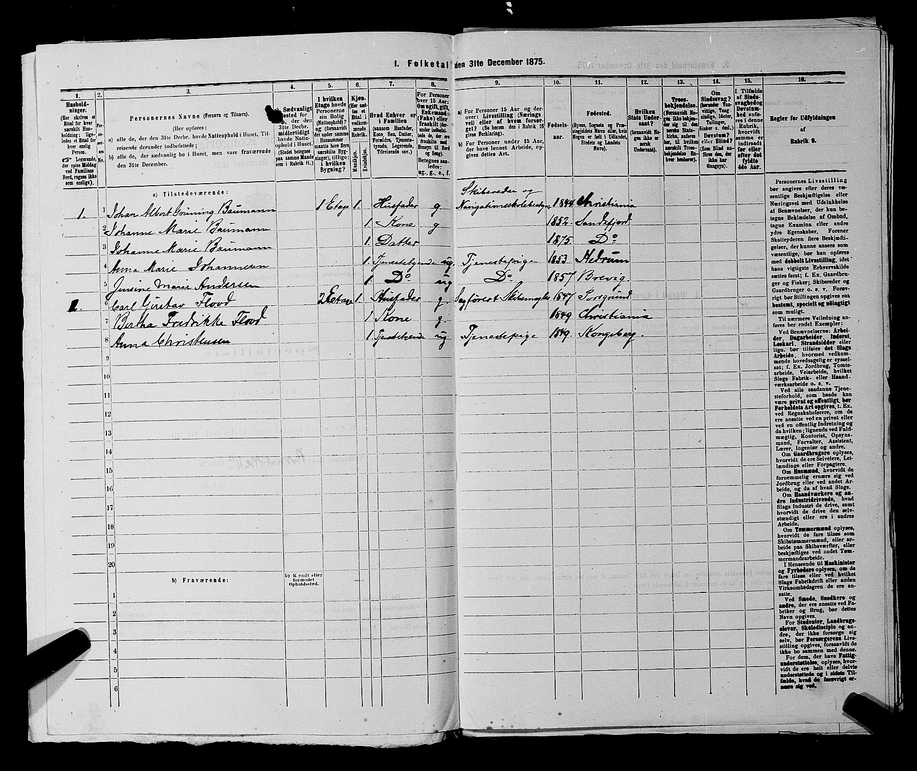 SAKO, 1875 census for 0805P Porsgrunn, 1875, p. 278