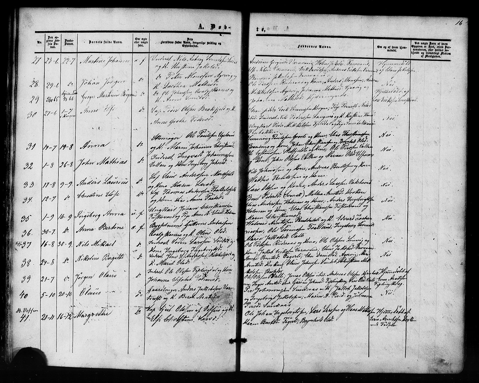 Ministerialprotokoller, klokkerbøker og fødselsregistre - Nordland, AV/SAT-A-1459/823/L0324: Parish register (official) no. 823A01, 1860-1878, p. 16