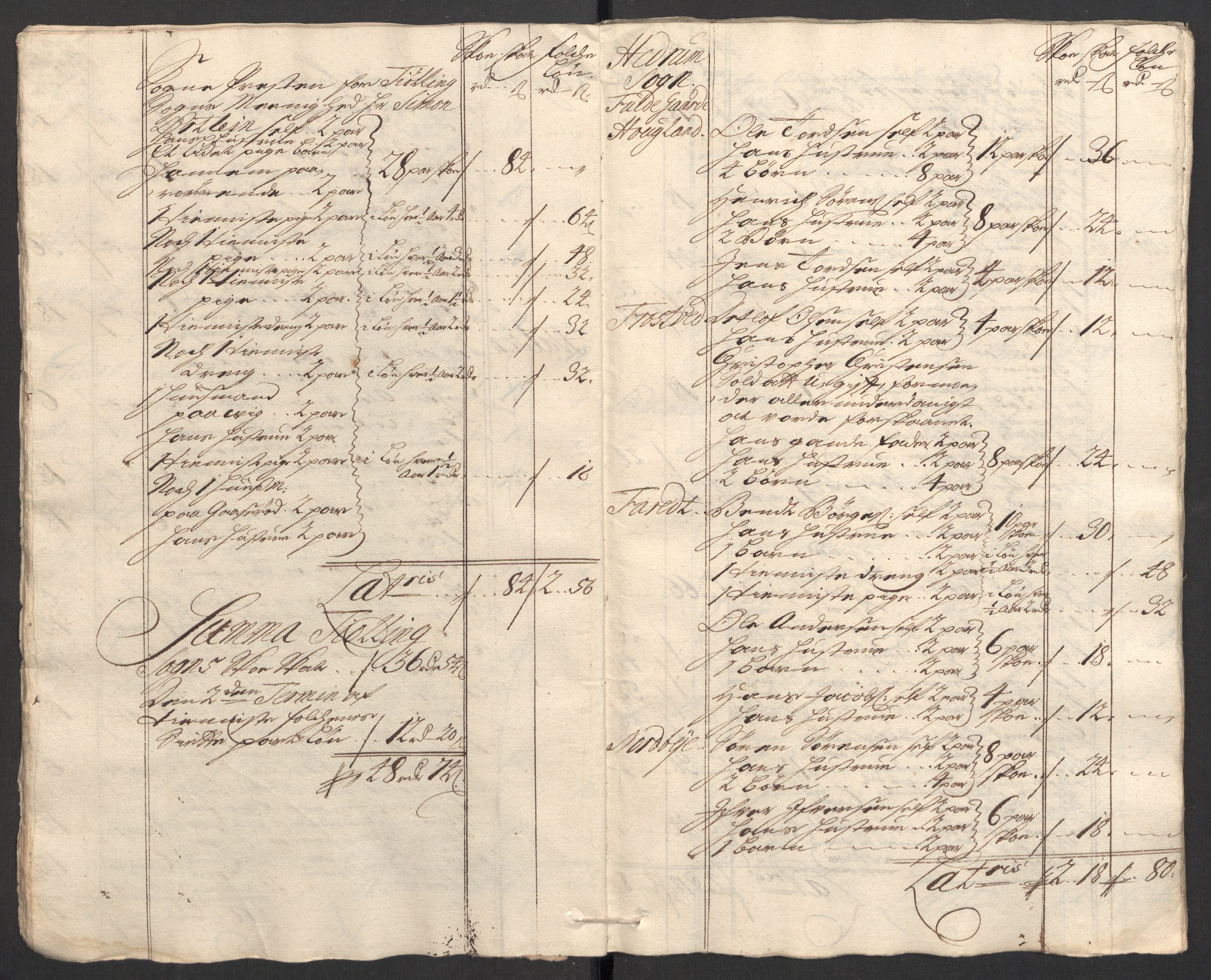 Rentekammeret inntil 1814, Reviderte regnskaper, Fogderegnskap, AV/RA-EA-4092/R33/L1983: Fogderegnskap Larvik grevskap, 1711, p. 370