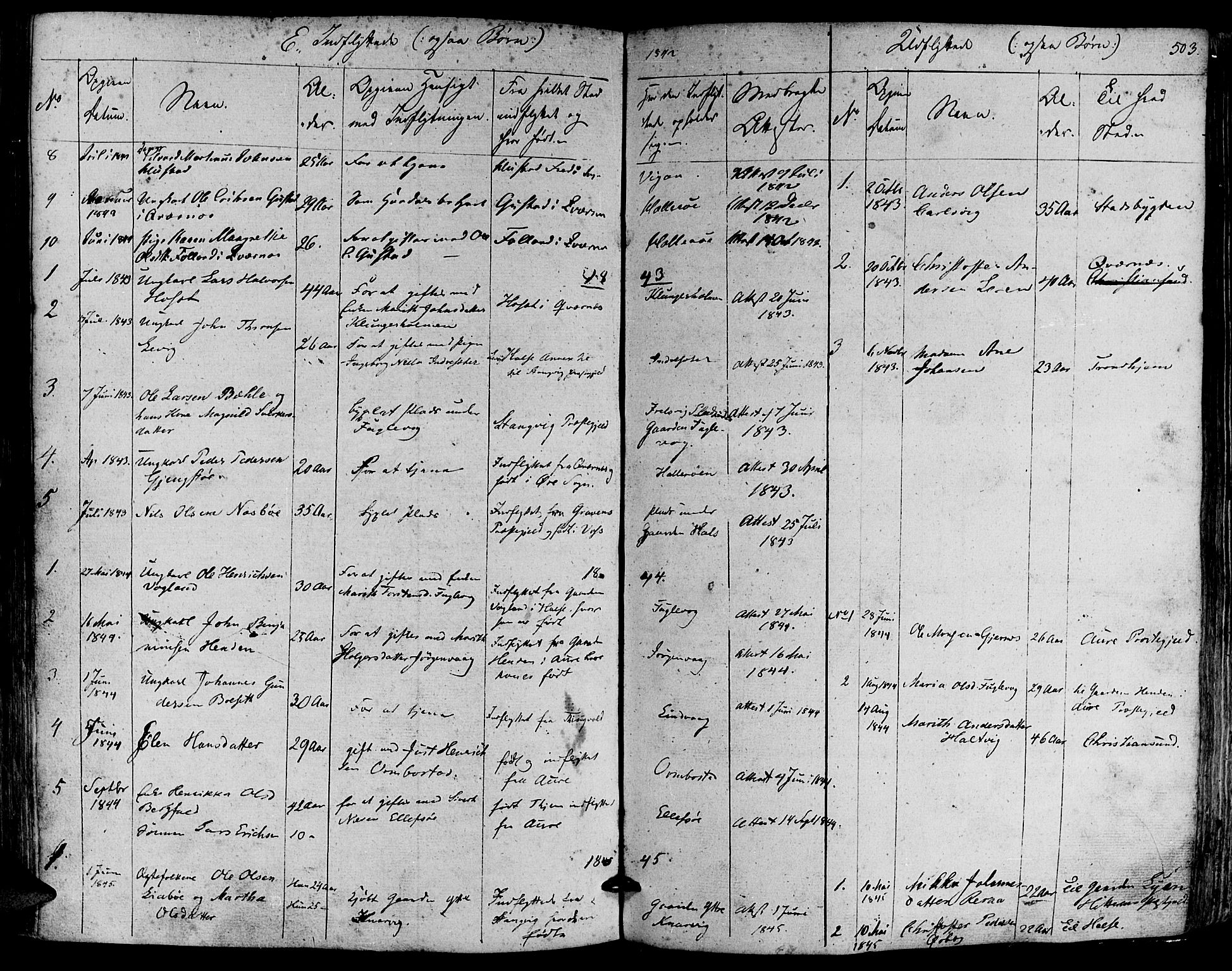 Ministerialprotokoller, klokkerbøker og fødselsregistre - Møre og Romsdal, AV/SAT-A-1454/581/L0936: Parish register (official) no. 581A04, 1836-1852, p. 503