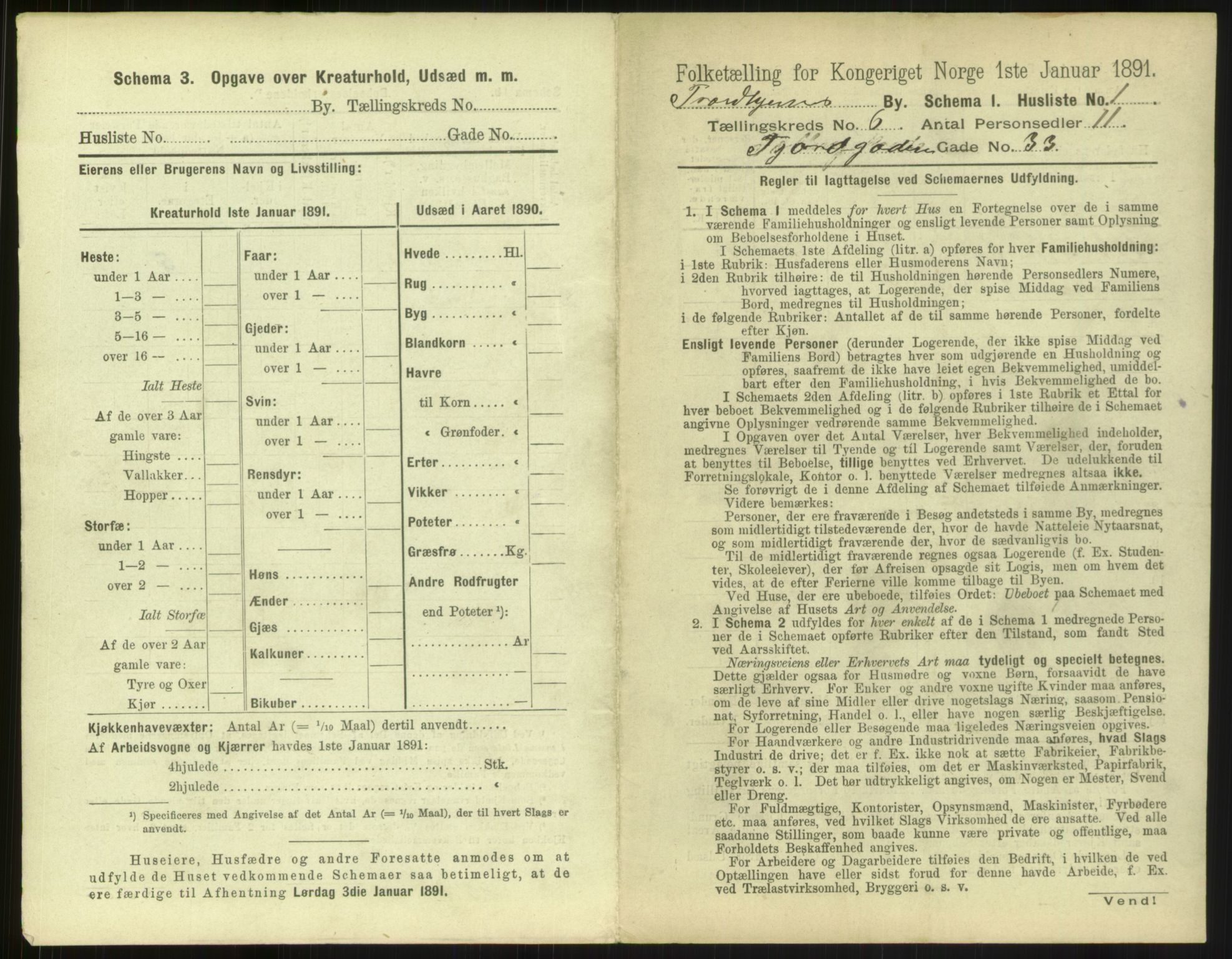 RA, 1891 census for 1601 Trondheim, 1891, p. 616