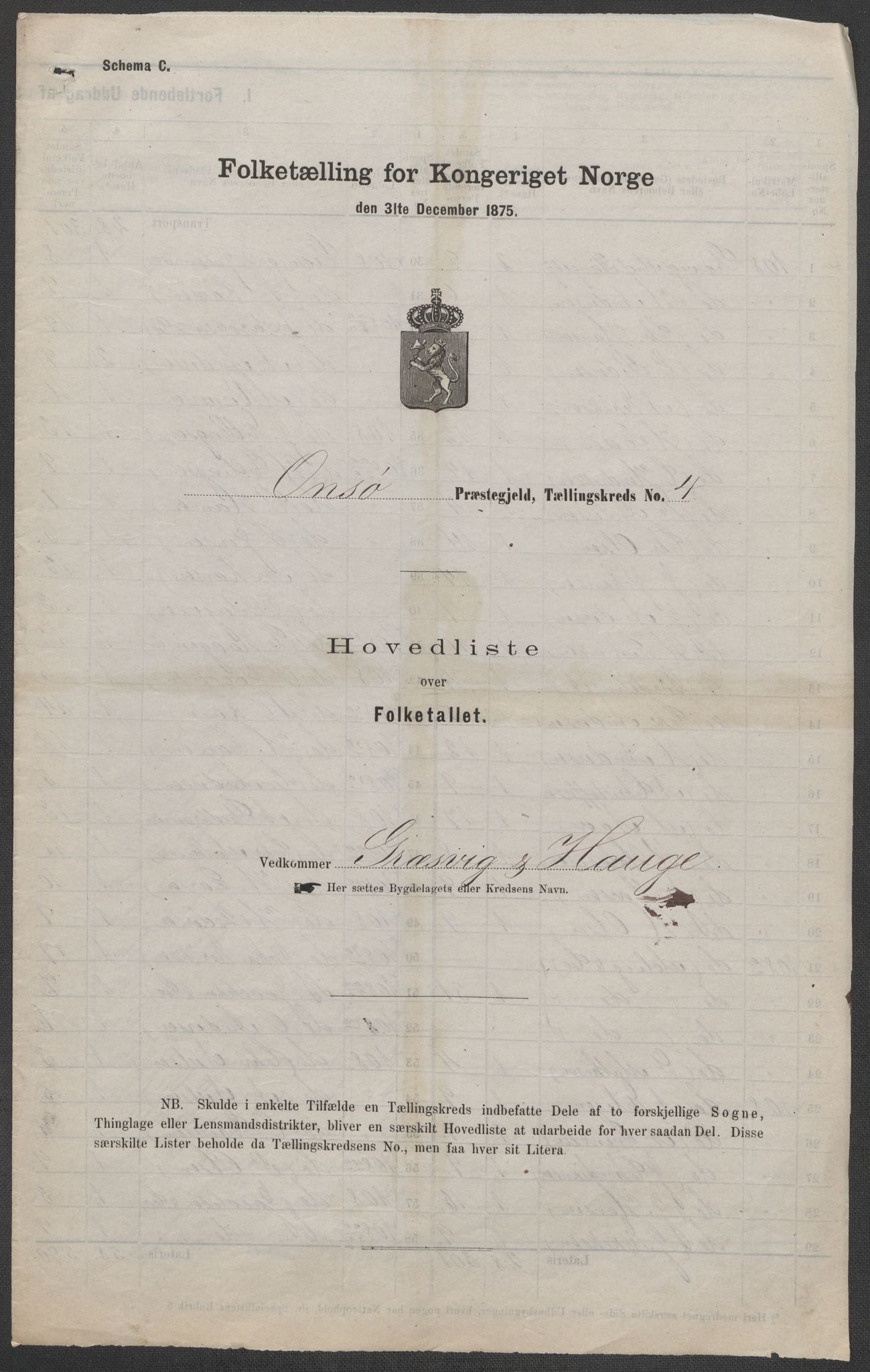 RA, 1875 census for 0134P Onsøy, 1875, p. 19