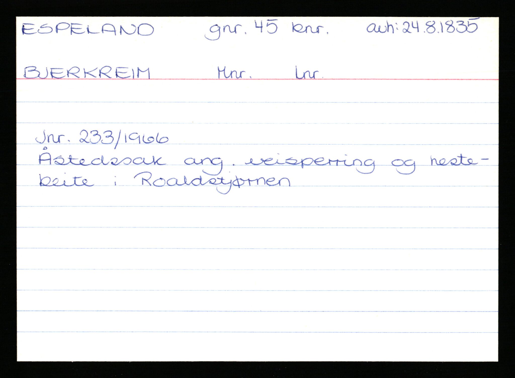 Statsarkivet i Stavanger, AV/SAST-A-101971/03/Y/Yk/L0009: Registerkort sortert etter gårdsnavn: Ersdal - Fikstveit, 1750-1930, p. 136