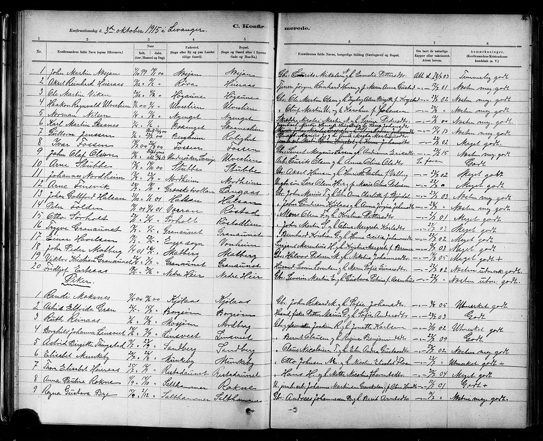 Ministerialprotokoller, klokkerbøker og fødselsregistre - Nord-Trøndelag, SAT/A-1458/721/L0208: Parish register (copy) no. 721C01, 1880-1917, p. 166