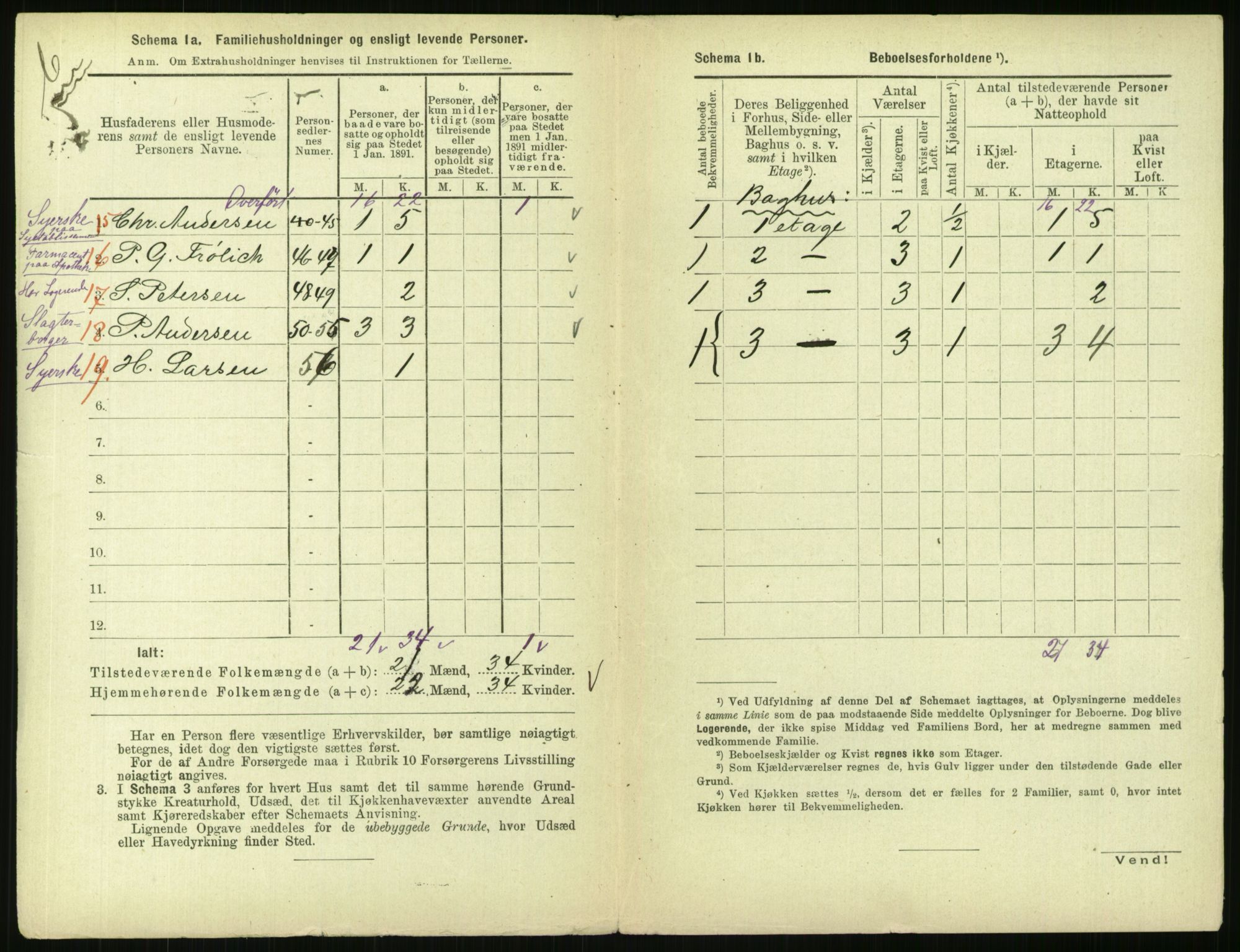 RA, 1891 census for 0301 Kristiania, 1891, p. 64616