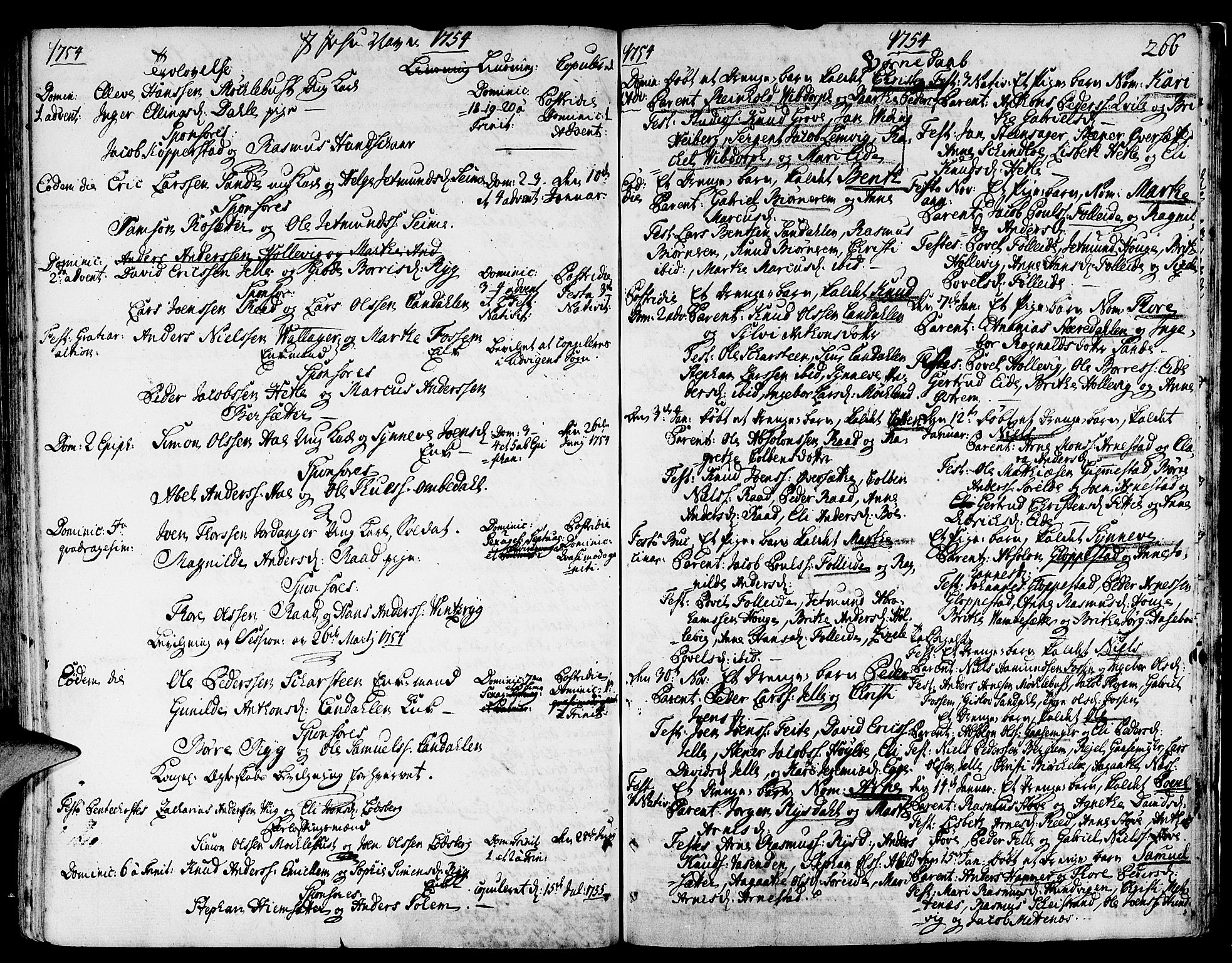 Gloppen sokneprestembete, AV/SAB-A-80101/H/Haa/Haaa/L0003: Parish register (official) no. A 3, 1739-1757, p. 266