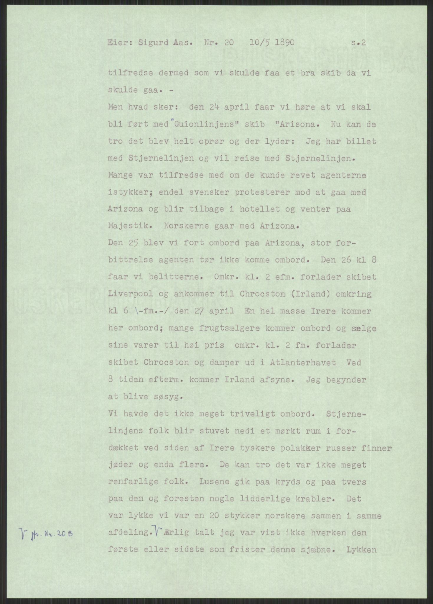 Samlinger til kildeutgivelse, Amerikabrevene, AV/RA-EA-4057/F/L0034: Innlån fra Nord-Trøndelag, 1838-1914, p. 359