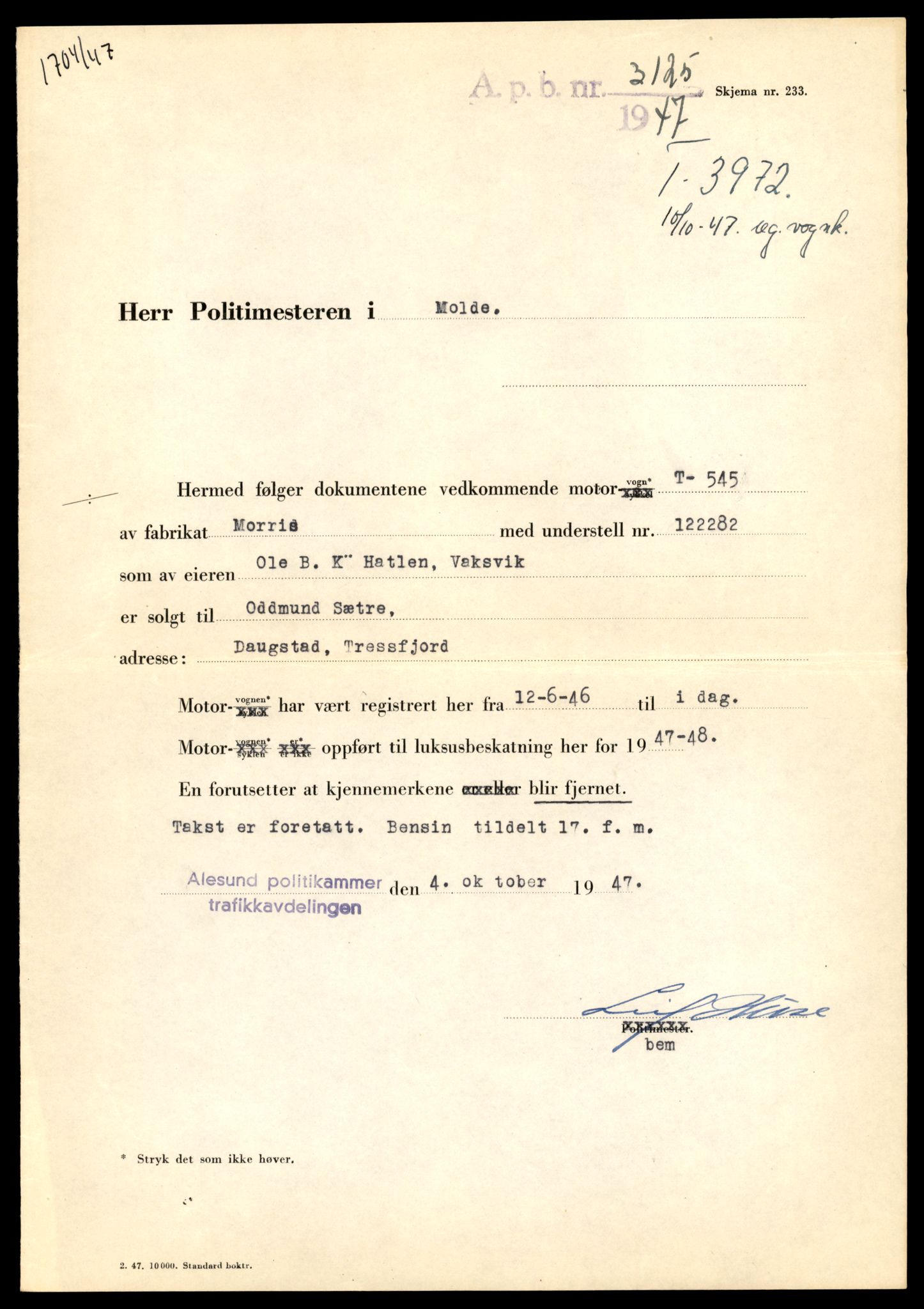 Møre og Romsdal vegkontor - Ålesund trafikkstasjon, AV/SAT-A-4099/F/Fe/L0043: Registreringskort for kjøretøy T 14080 - T 14204, 1927-1998, p. 2181