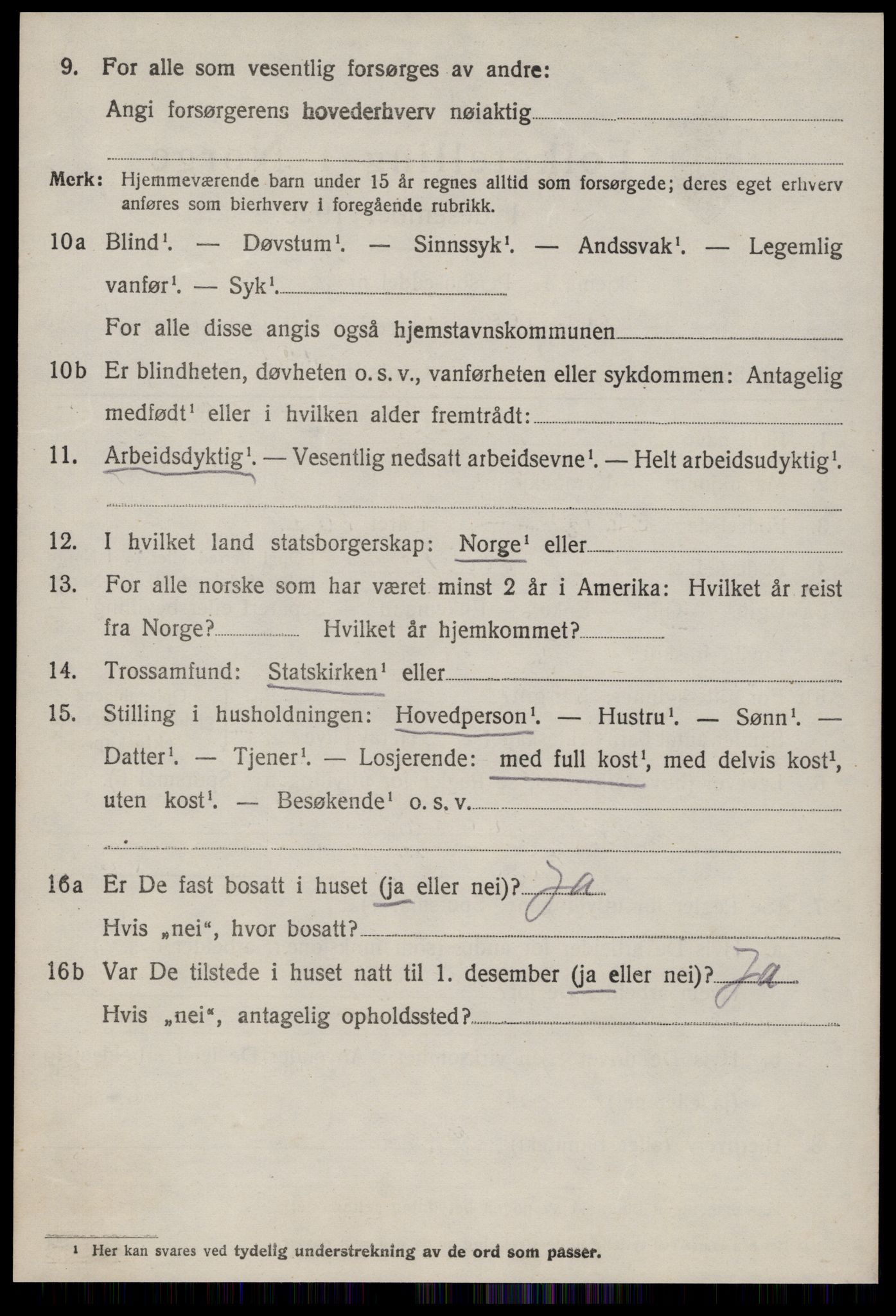 SAT, 1920 census for Giske, 1920, p. 831