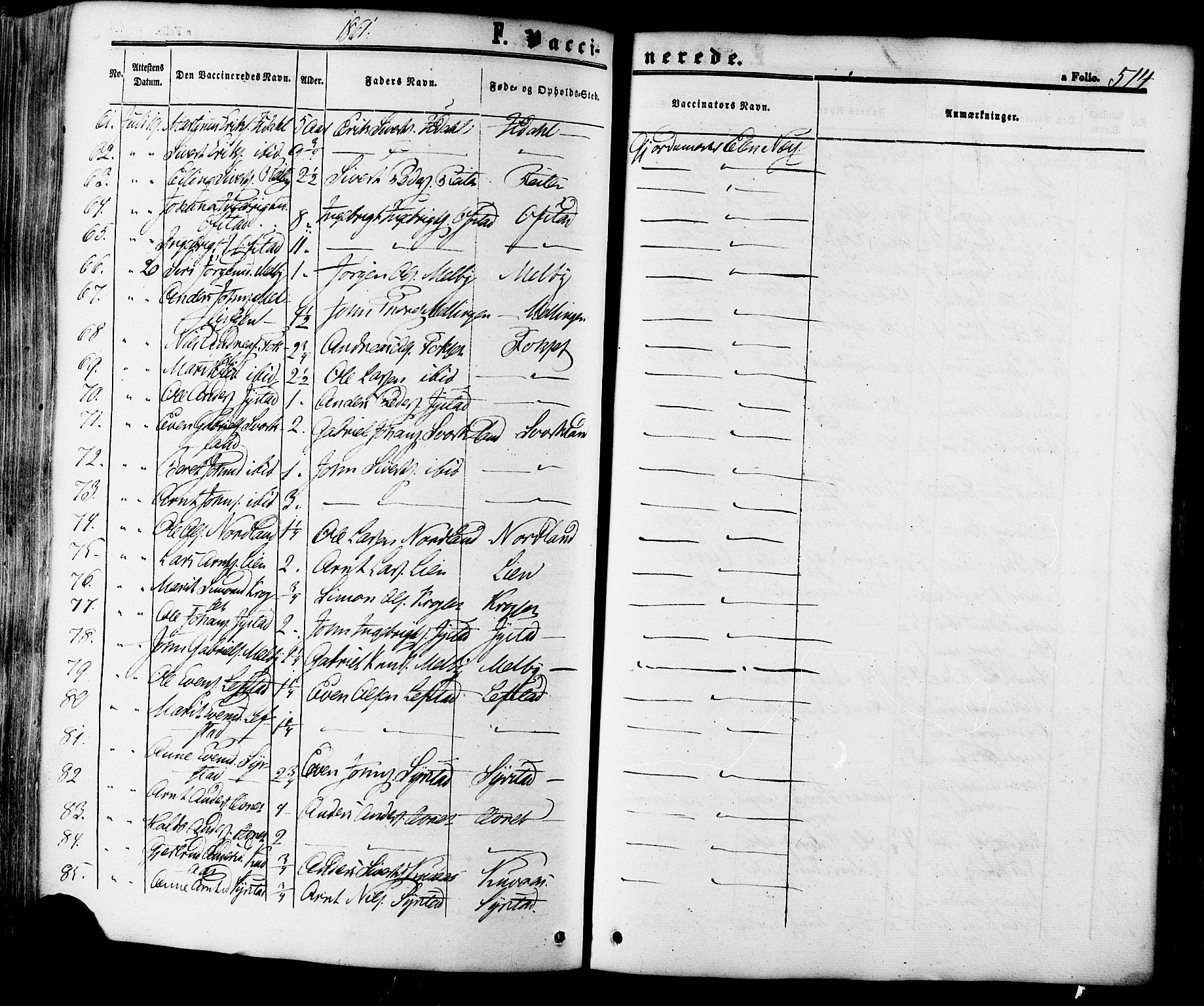 Ministerialprotokoller, klokkerbøker og fødselsregistre - Sør-Trøndelag, AV/SAT-A-1456/665/L0772: Parish register (official) no. 665A07, 1856-1878, p. 514