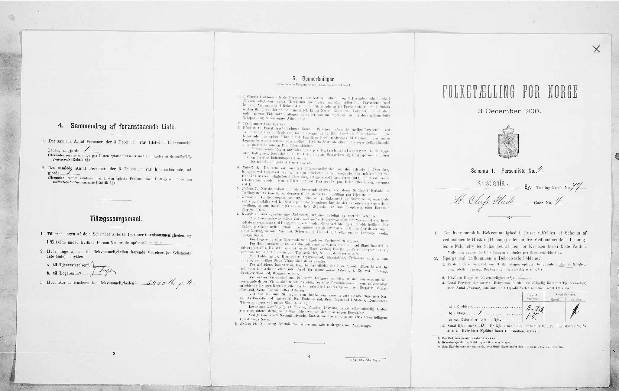 SAO, 1900 census for Kristiania, 1900, p. 90222