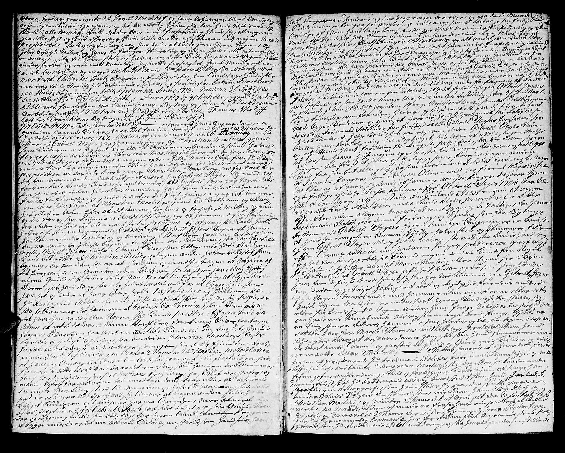 Trondheim byfogd, AV/SAT-A-0003/1/3/3A/L0010: Skifteprotokoll - gml.nr.10. (m/ register) U, 1725-1733, p. 9b-10a