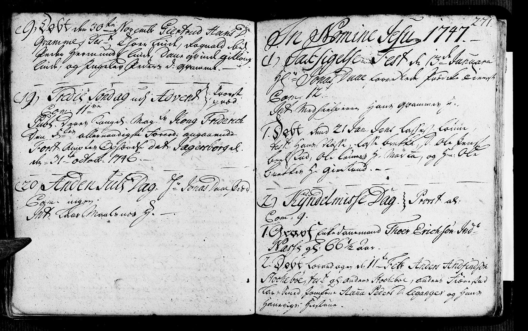 Vik sokneprestembete, SAB/A-81501: Parish register (official) no. A 2 /4, 1740-1754, p. 271