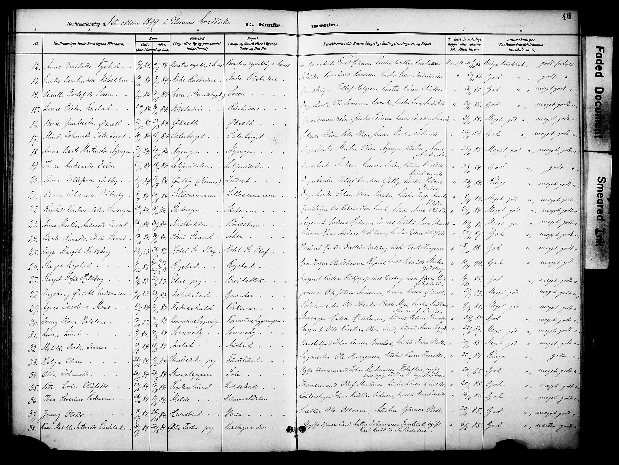 Elverum prestekontor, AV/SAH-PREST-044/H/Ha/Haa/L0015: Parish register (official) no. 15, 1893-1913, p. 46