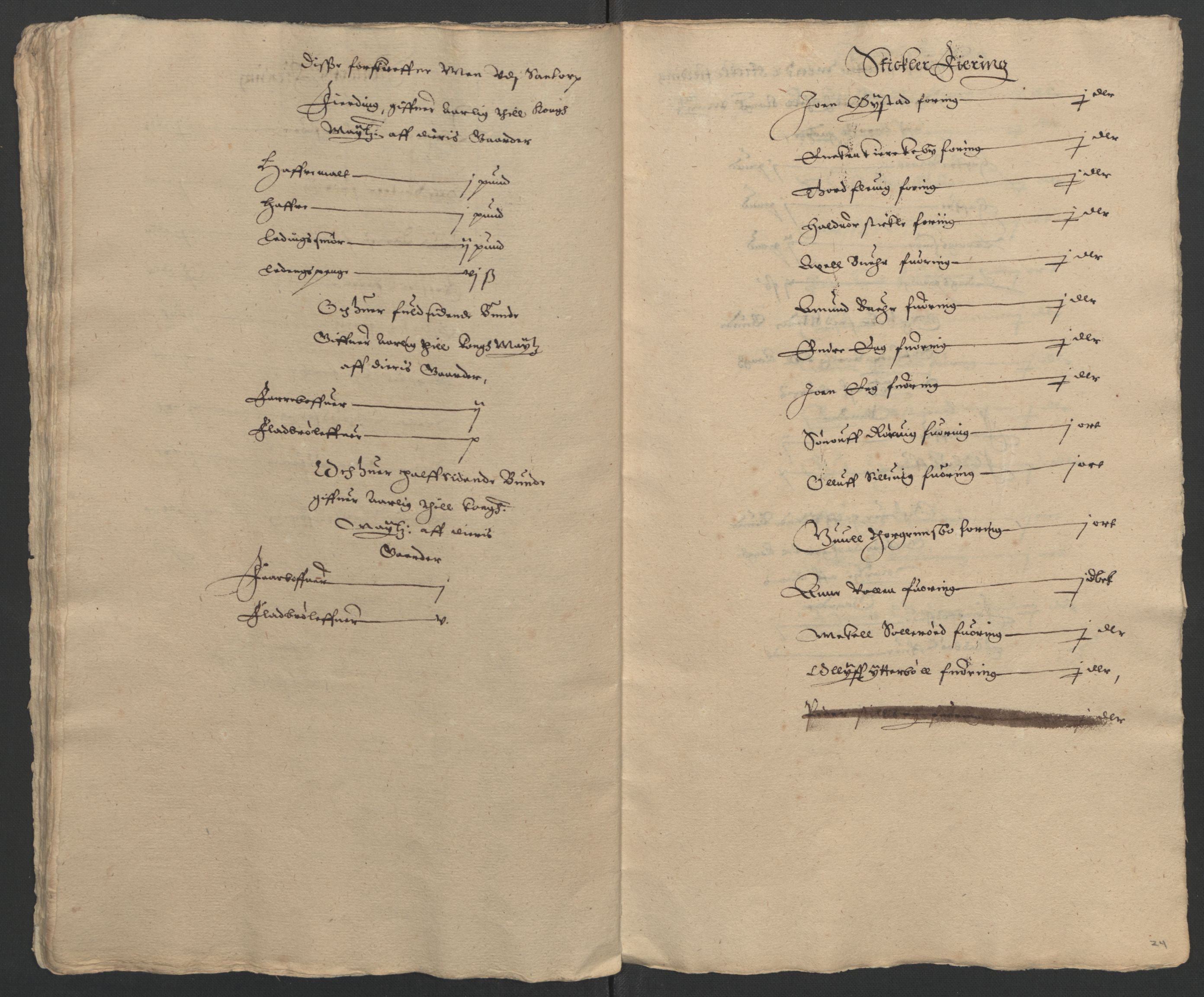 Stattholderembetet 1572-1771, AV/RA-EA-2870/Ek/L0002/0001: Jordebøker til utlikning av garnisonsskatt 1624-1626: / Jordebøker for noen vikværske len, 1624-1626, p. 129