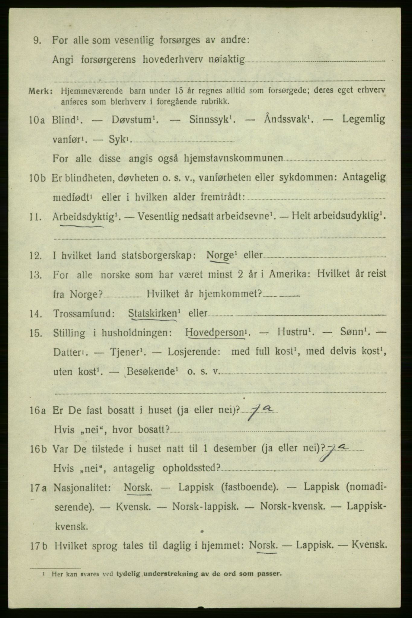 SATØ, 1920 census for Kjelvik, 1920, p. 3732