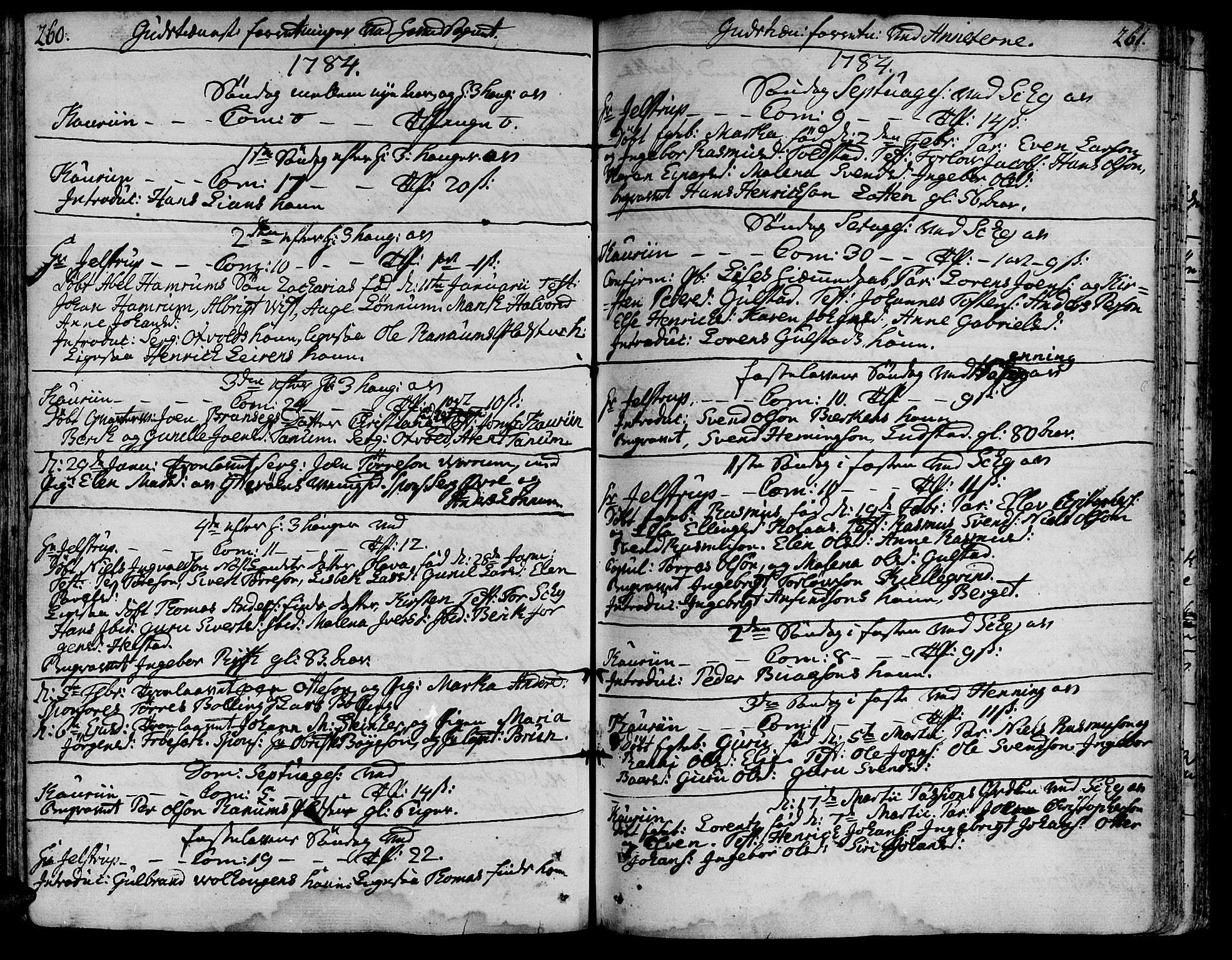 Ministerialprotokoller, klokkerbøker og fødselsregistre - Nord-Trøndelag, SAT/A-1458/735/L0331: Parish register (official) no. 735A02, 1762-1794, p. 260-261