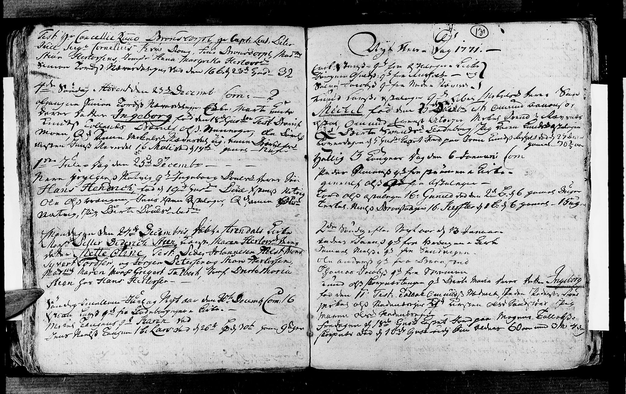 Øyestad sokneprestkontor, SAK/1111-0049/F/Fa/L0006: Parish register (official) no. A 6, 1758-1776, p. 131