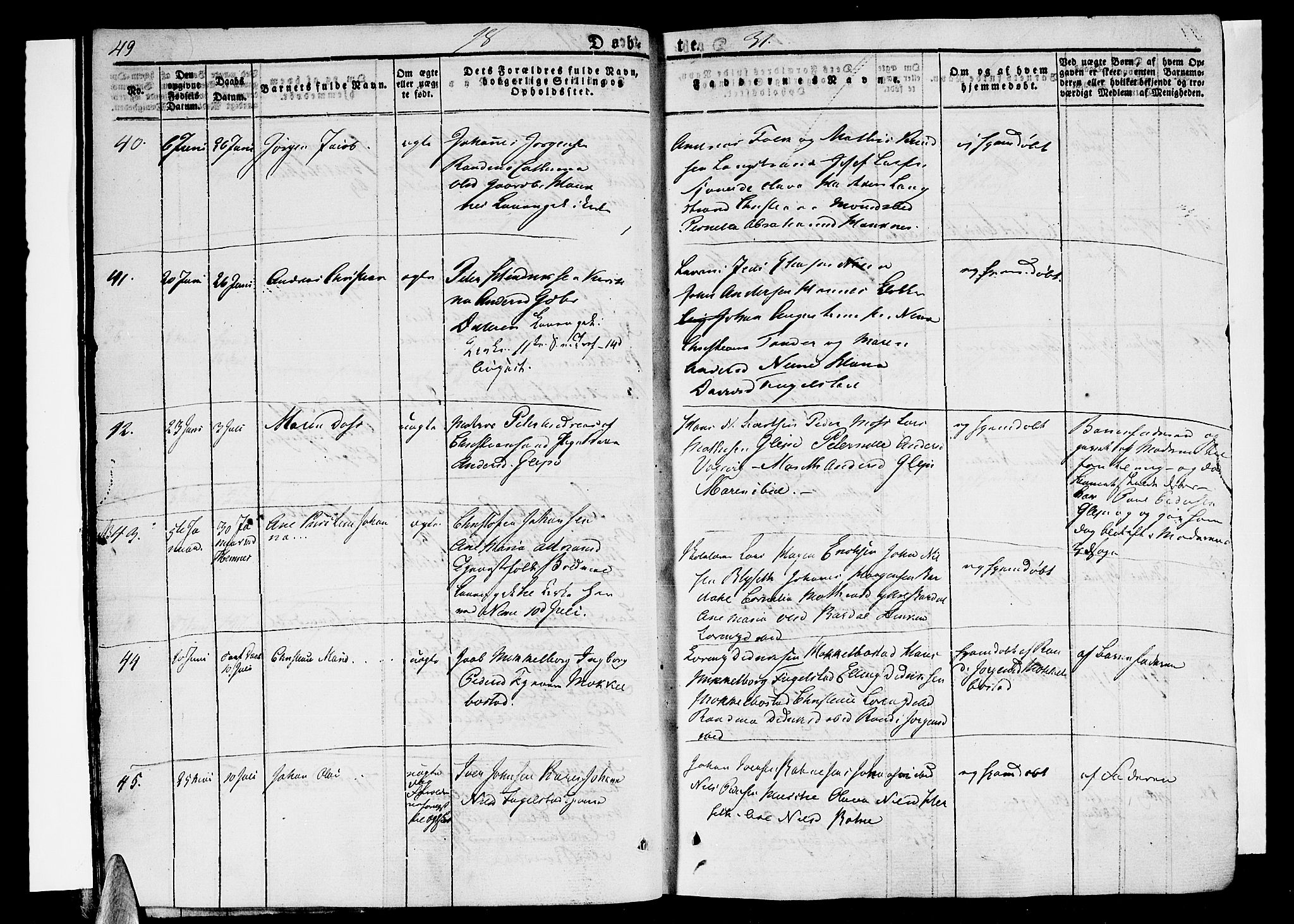 Ministerialprotokoller, klokkerbøker og fødselsregistre - Nordland, AV/SAT-A-1459/838/L0548: Parish register (official) no. 838A06, 1829-1839, p. 49-50