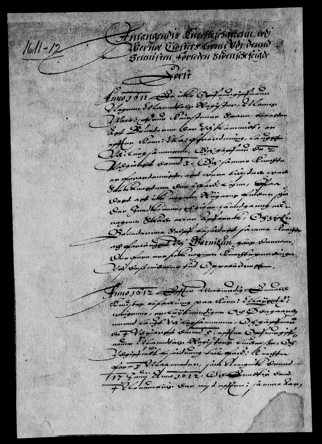 Rentekammeret inntil 1814, Reviderte regnskaper, Lensregnskaper, AV/RA-EA-5023/R/Rb/Rbg/L0001: Verne kloster len, 1599-1619