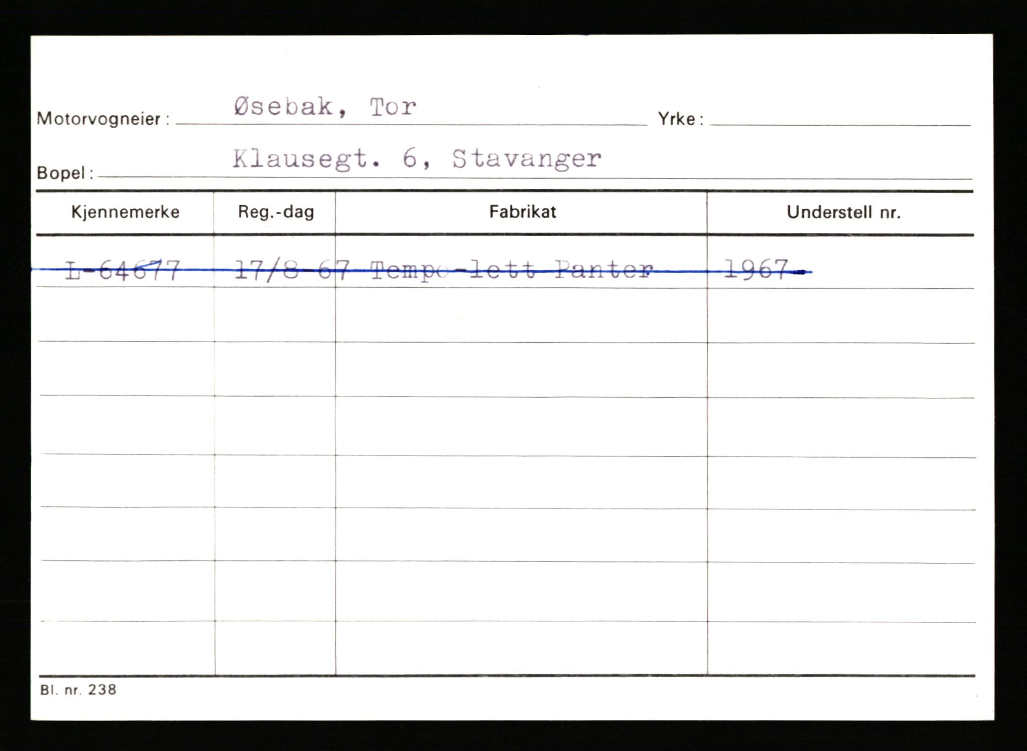 Stavanger trafikkstasjon, SAST/A-101942/0/H/L0044: Øksna - Åmo, 1930-1971, p. 415