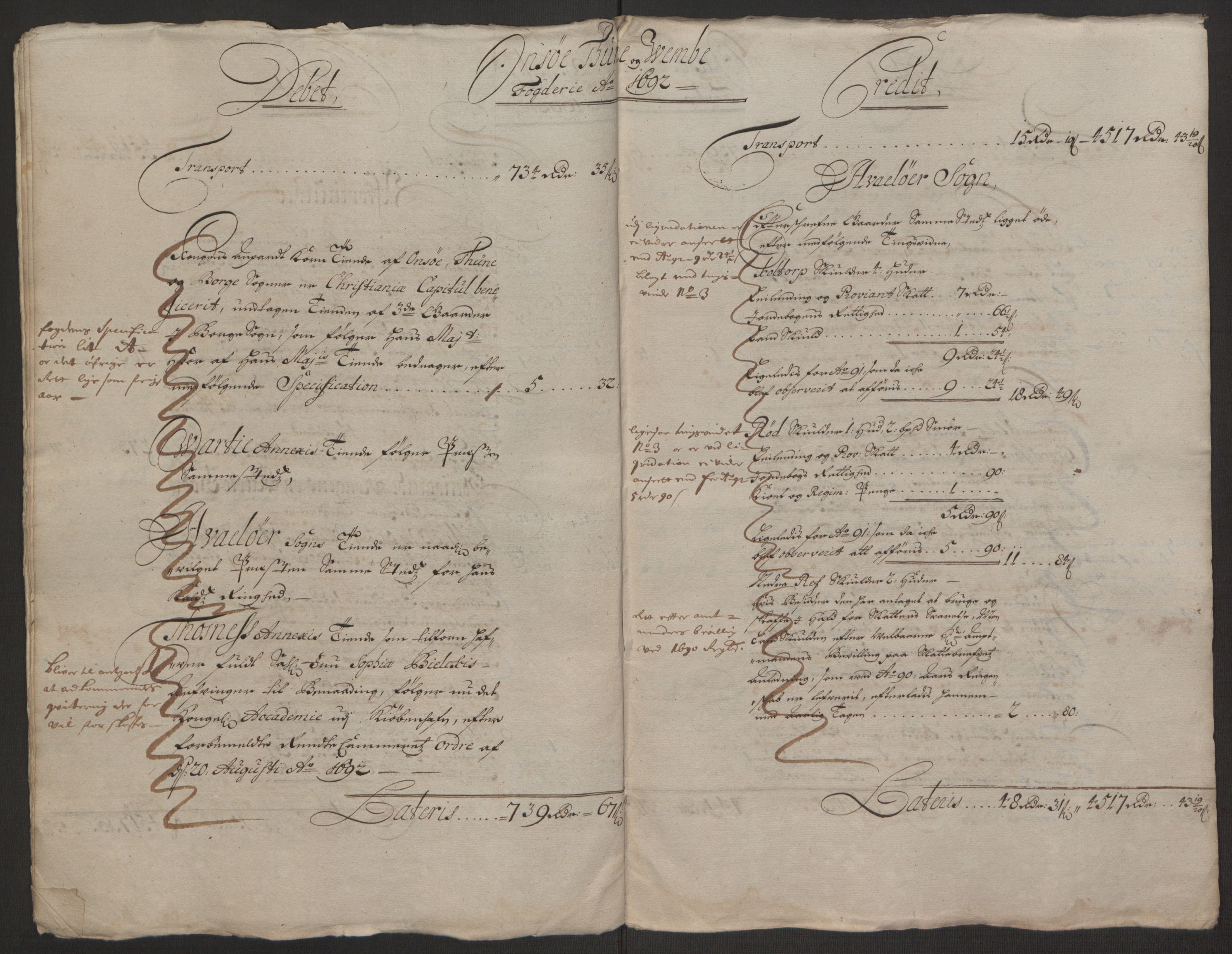 Rentekammeret inntil 1814, Reviderte regnskaper, Fogderegnskap, AV/RA-EA-4092/R03/L0120: Fogderegnskap Onsøy, Tune, Veme og Åbygge fogderi, 1692-1693, p. 11