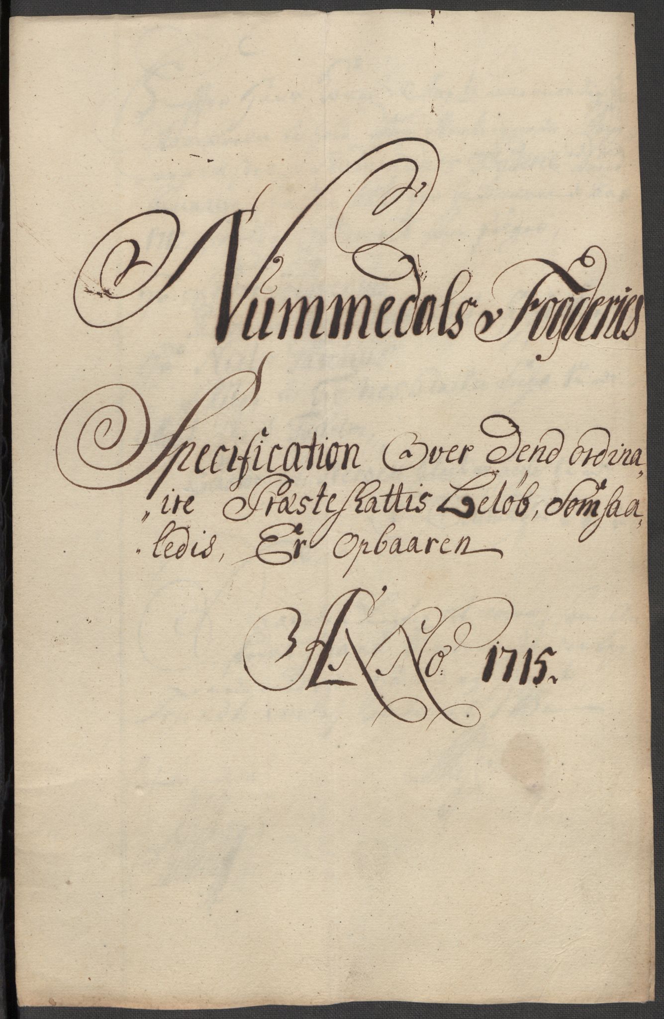 Rentekammeret inntil 1814, Reviderte regnskaper, Fogderegnskap, RA/EA-4092/R64/L4436: Fogderegnskap Namdal, 1715, p. 109