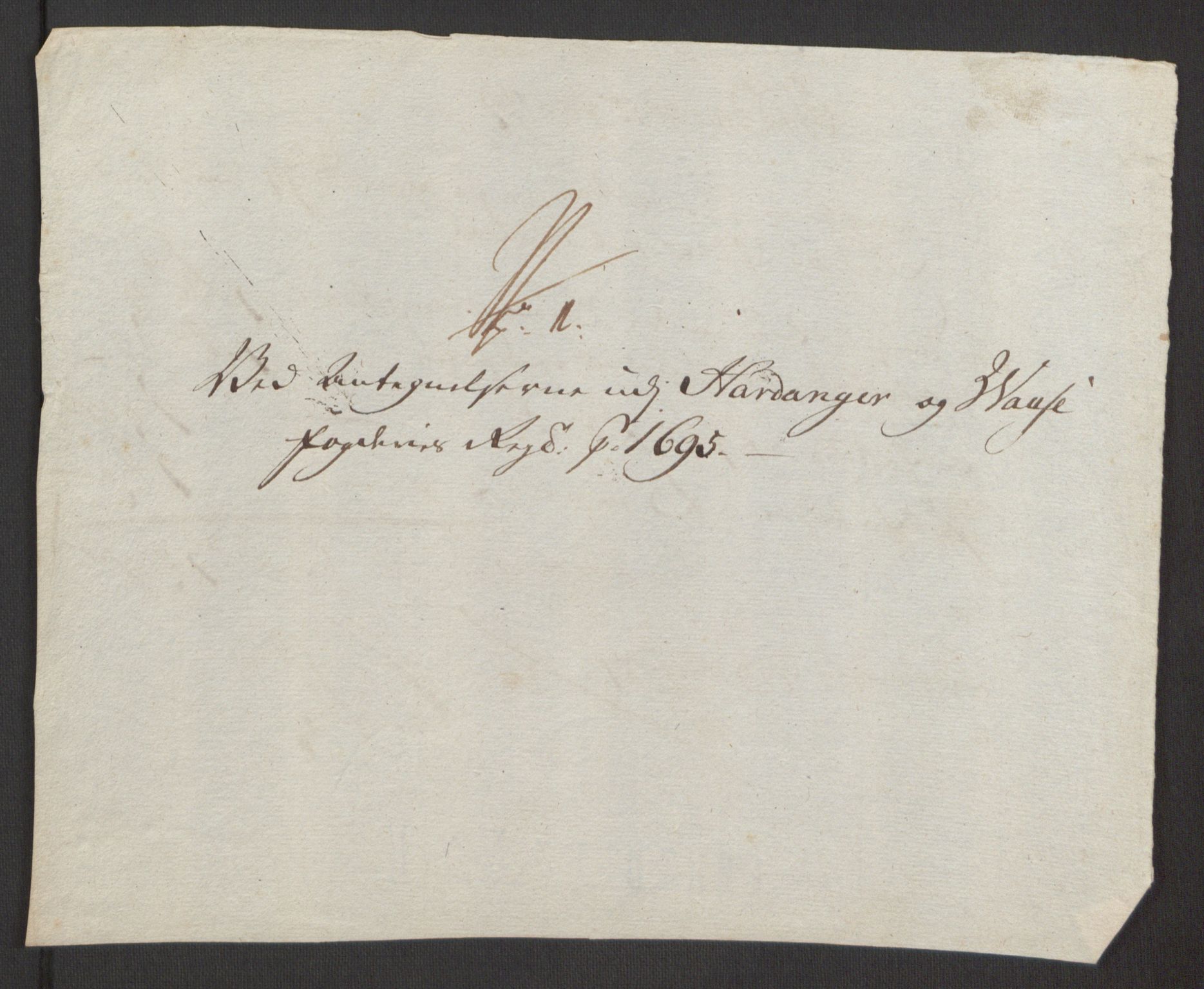 Rentekammeret inntil 1814, Reviderte regnskaper, Fogderegnskap, AV/RA-EA-4092/R48/L2976: Fogderegnskap Sunnhordland og Hardanger, 1695-1696, p. 214