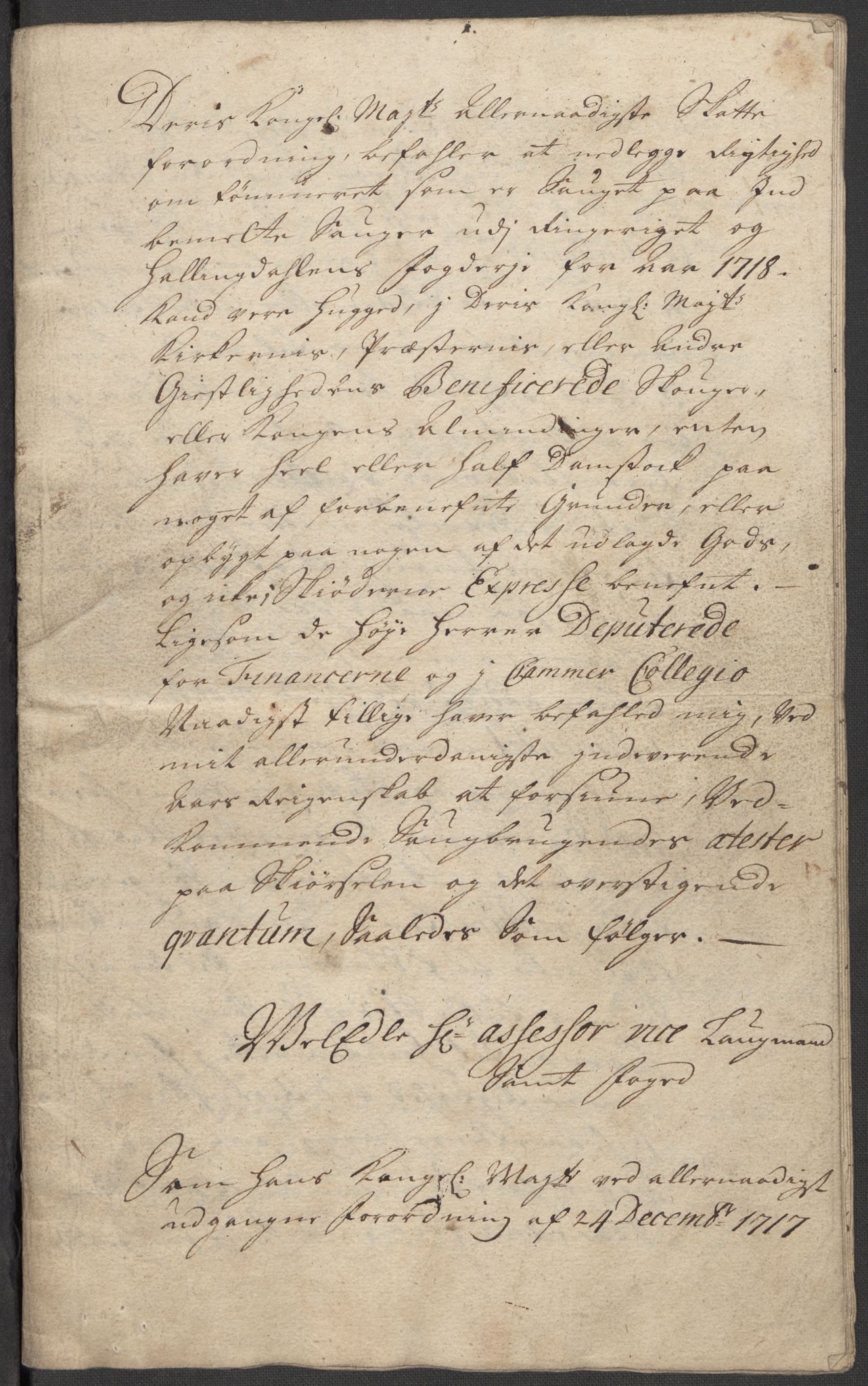 Rentekammeret inntil 1814, Reviderte regnskaper, Fogderegnskap, AV/RA-EA-4092/R23/L1476: Fogderegnskap Ringerike og Hallingdal, 1718, p. 46