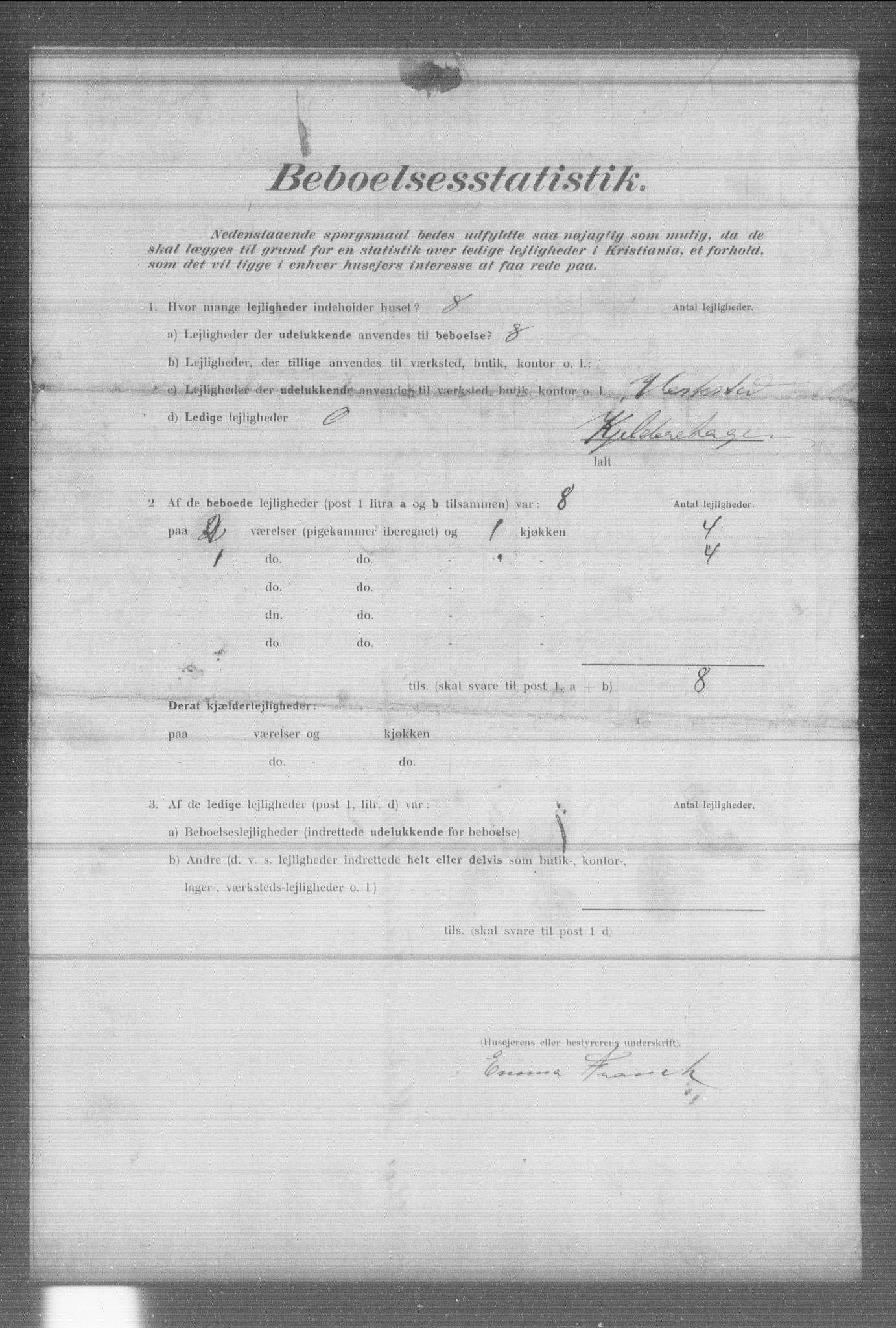 OBA, Municipal Census 1902 for Kristiania, 1902, p. 6389