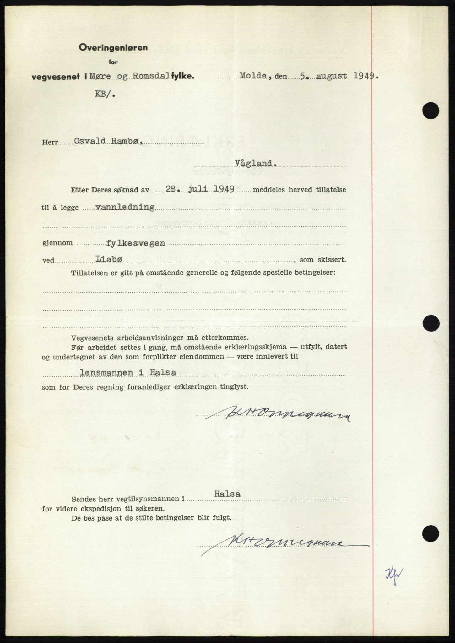 Nordmøre sorenskriveri, AV/SAT-A-4132/1/2/2Ca: Mortgage book no. B103, 1949-1950, Diary no: : 3383/1949