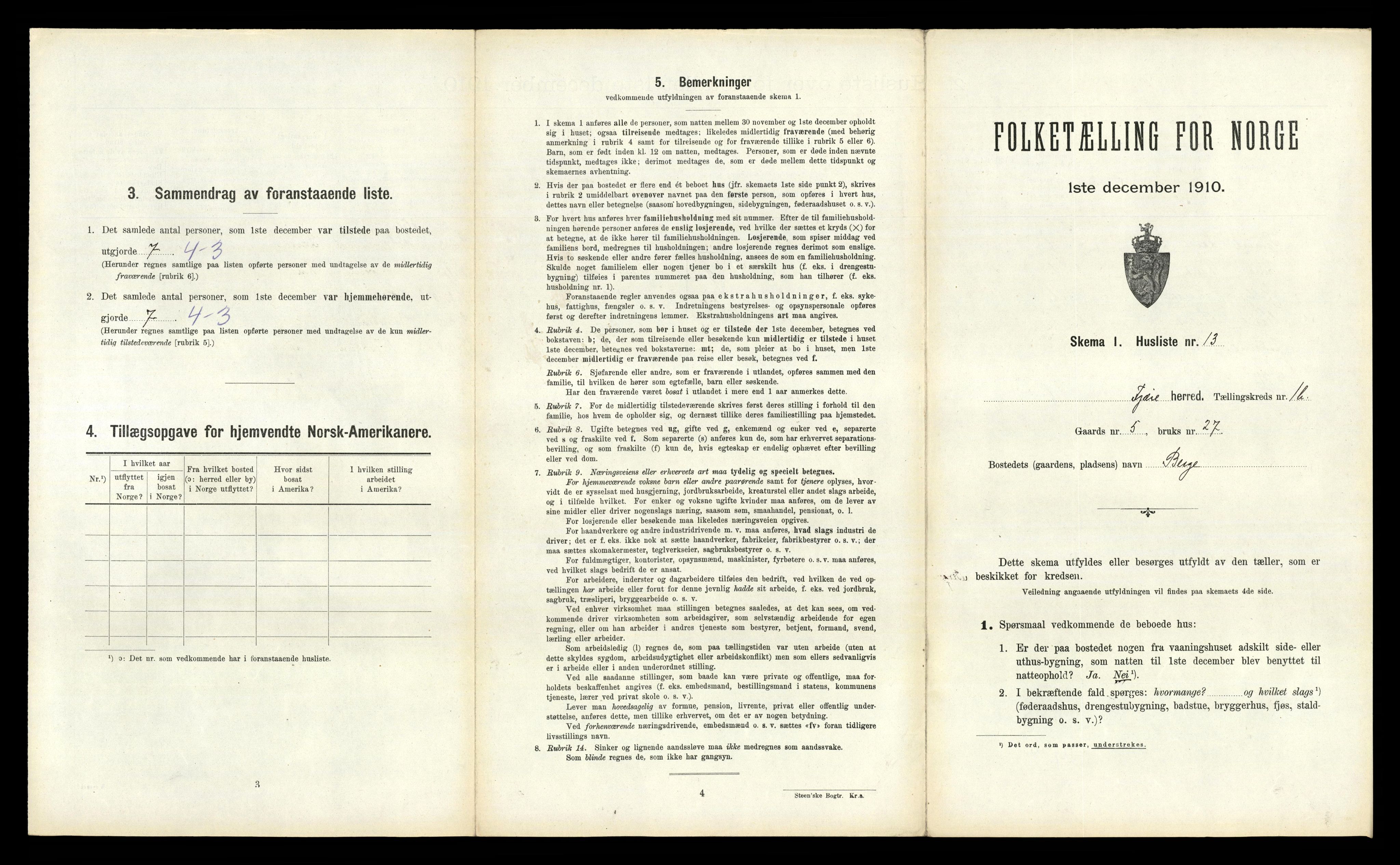 RA, 1910 census for Fjære, 1910, p. 263