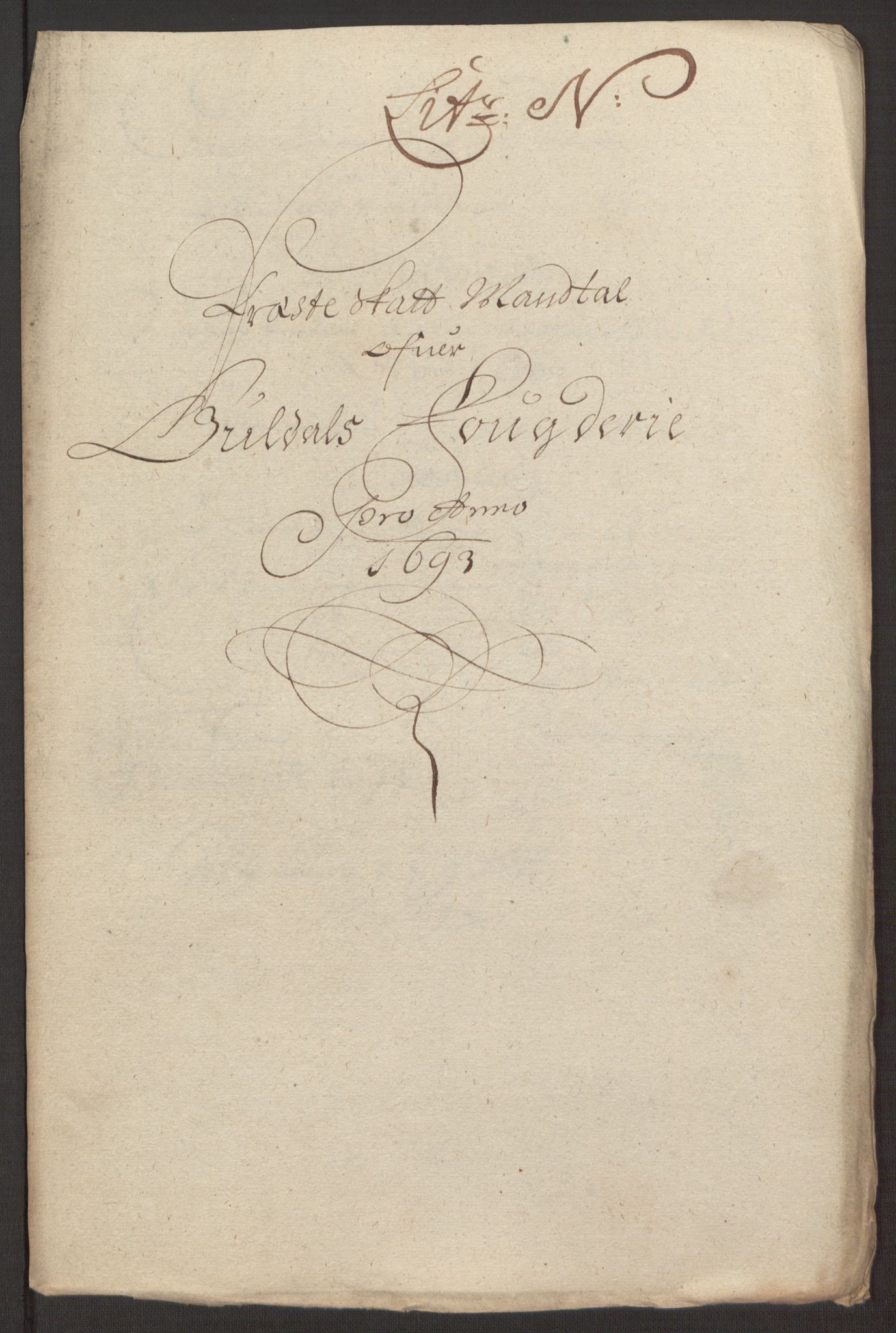 Rentekammeret inntil 1814, Reviderte regnskaper, Fogderegnskap, AV/RA-EA-4092/R59/L3943: Fogderegnskap Gauldal, 1693, p. 148