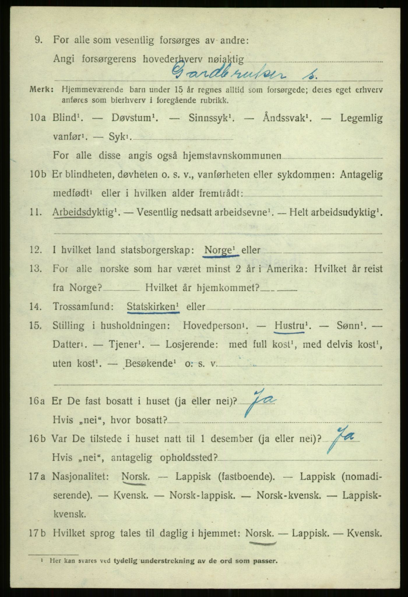 SATØ, 1920 census for Ibestad, 1920, p. 5592